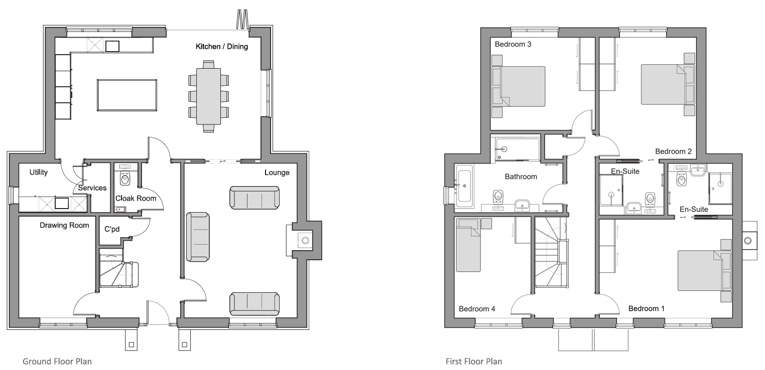 Plot 3, Badgers Close, The Hill, Ashford floorplan