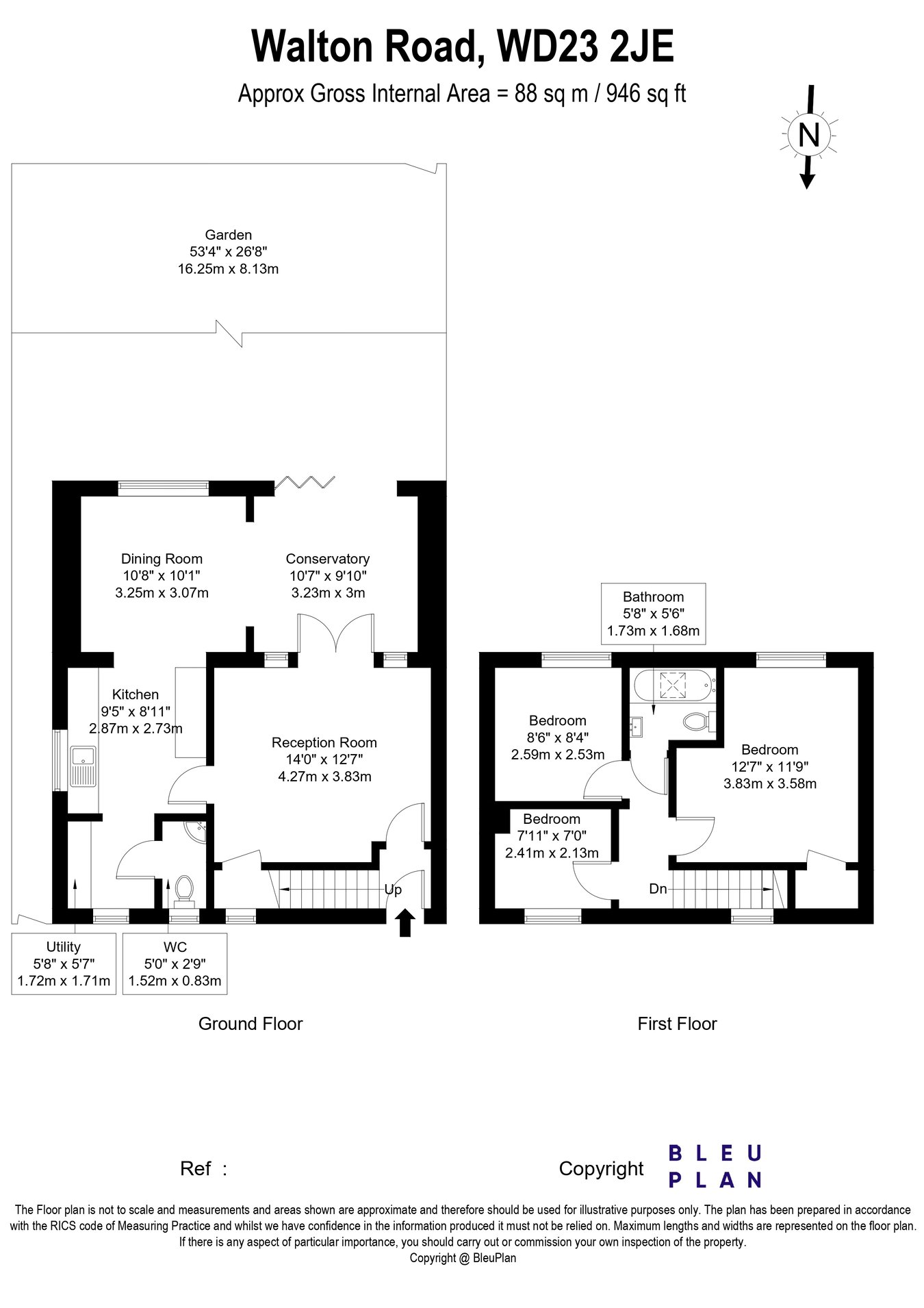 19, Walton Road, Bushey floorplan