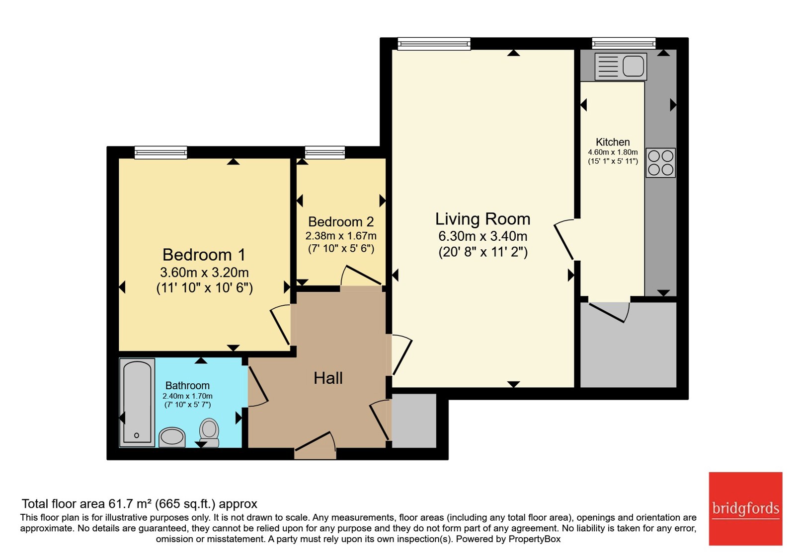 Flat 21, Willow Court,, The Parchments, Merseyside floorplan