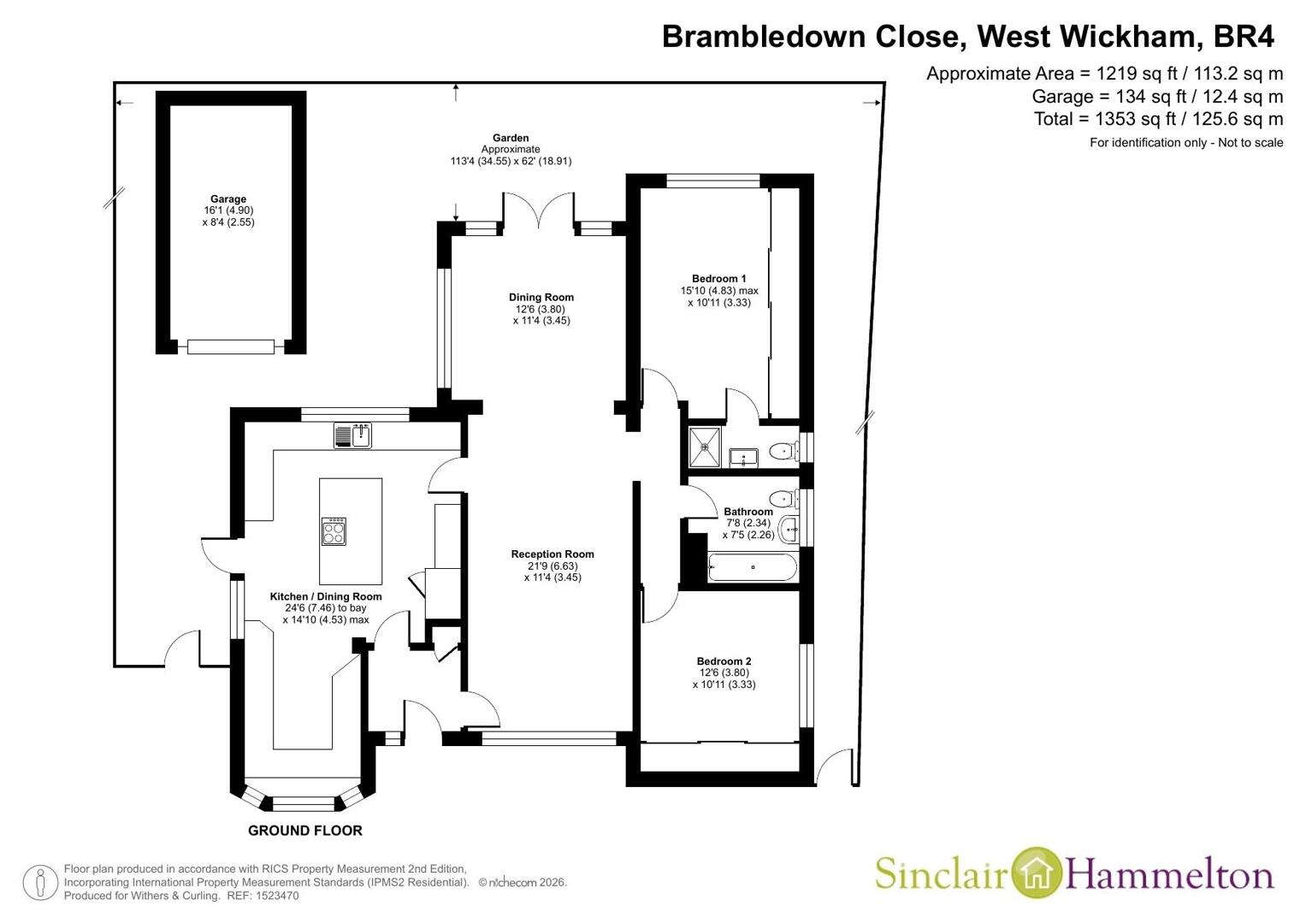 1, Brambledown Close, West Wickham floorplan