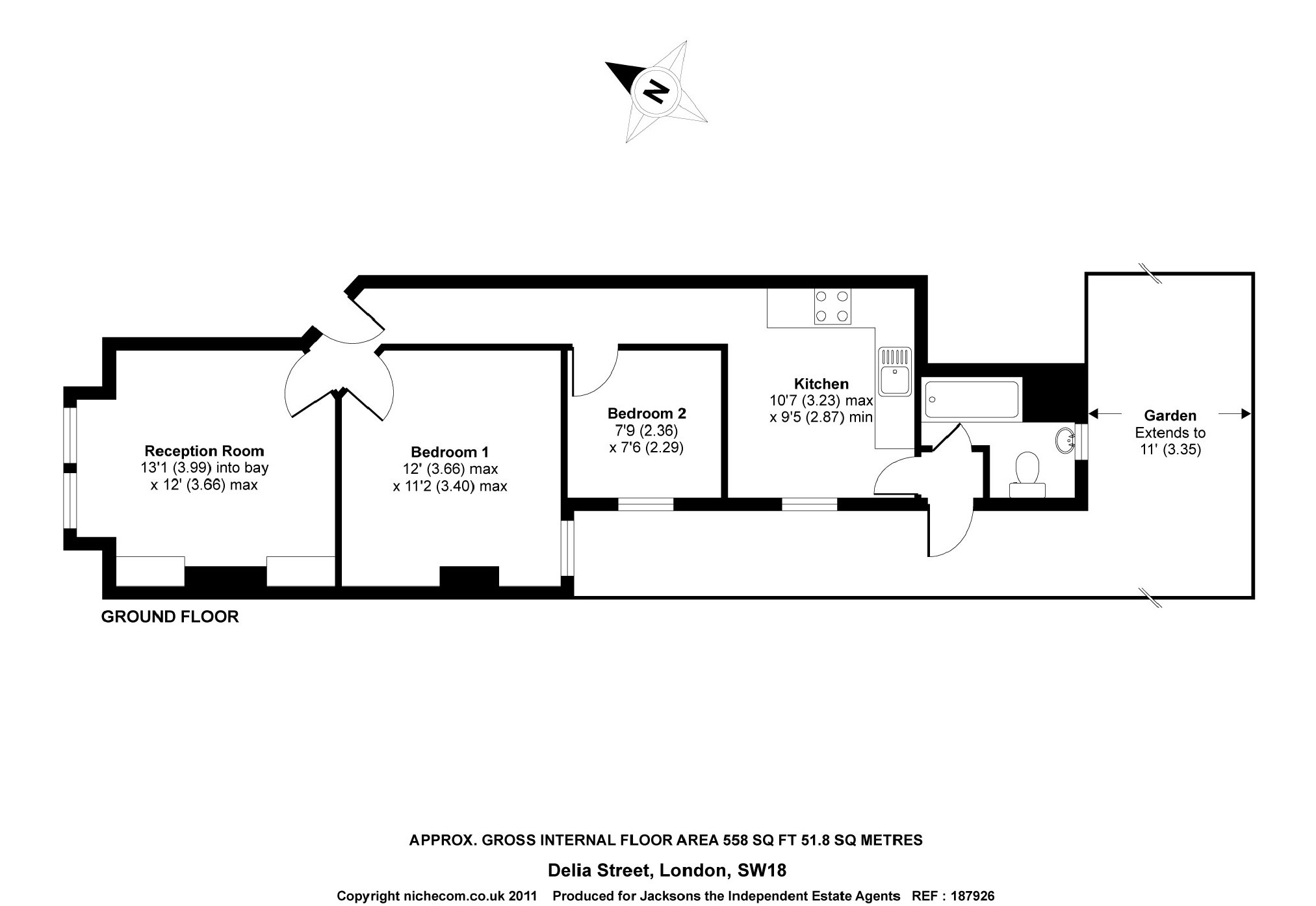 9A, Delia Street, London floorplan