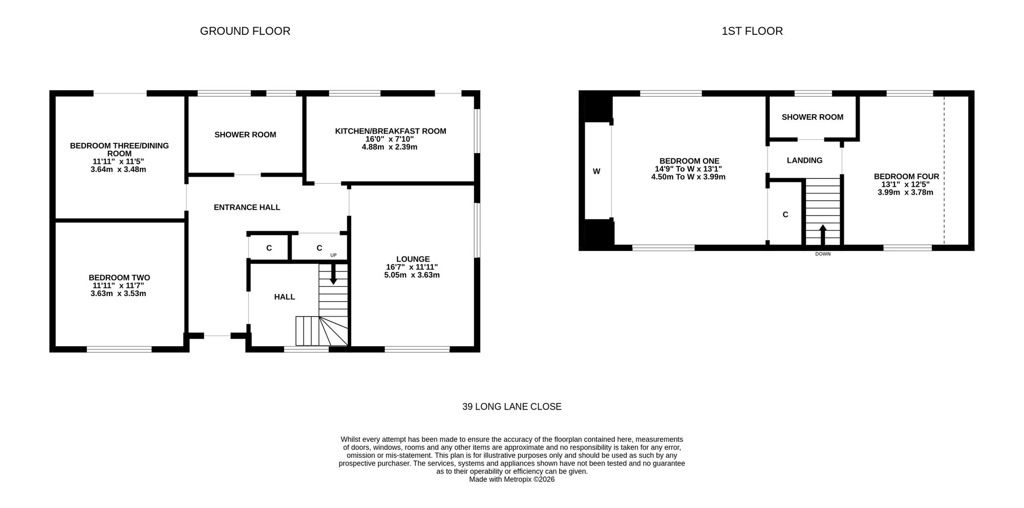 39 Long Lane Close, Southampton floorplan