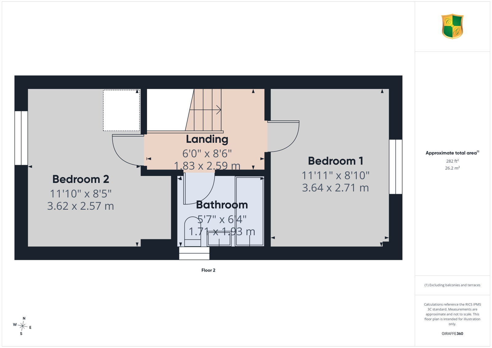 54, Drake Close, Horsham floorplan