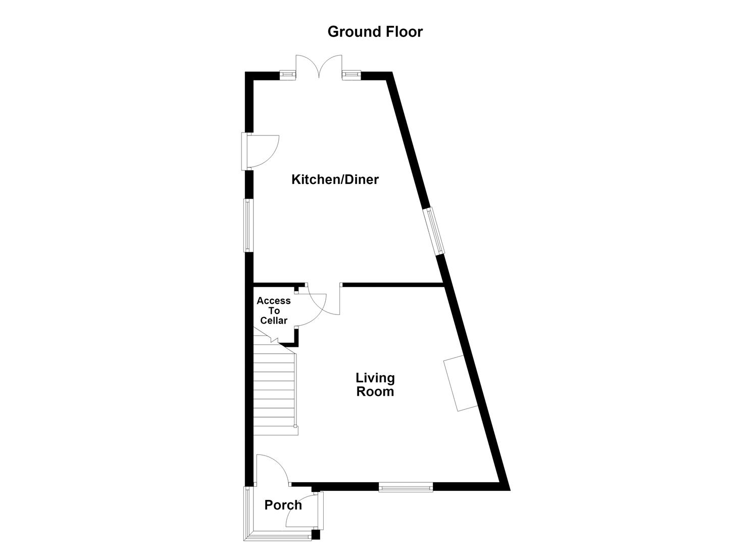 38, Cross Ryecroft Street, Ossett floorplan