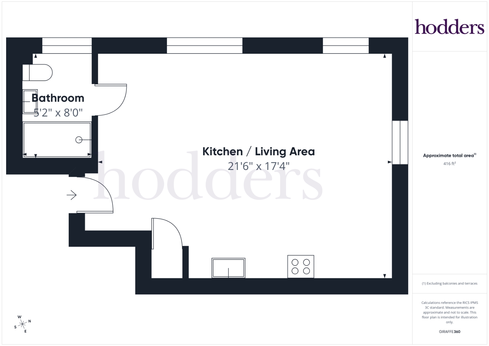 Flat 4 Lantern House, 4, Lantern House, Surrey floorplan