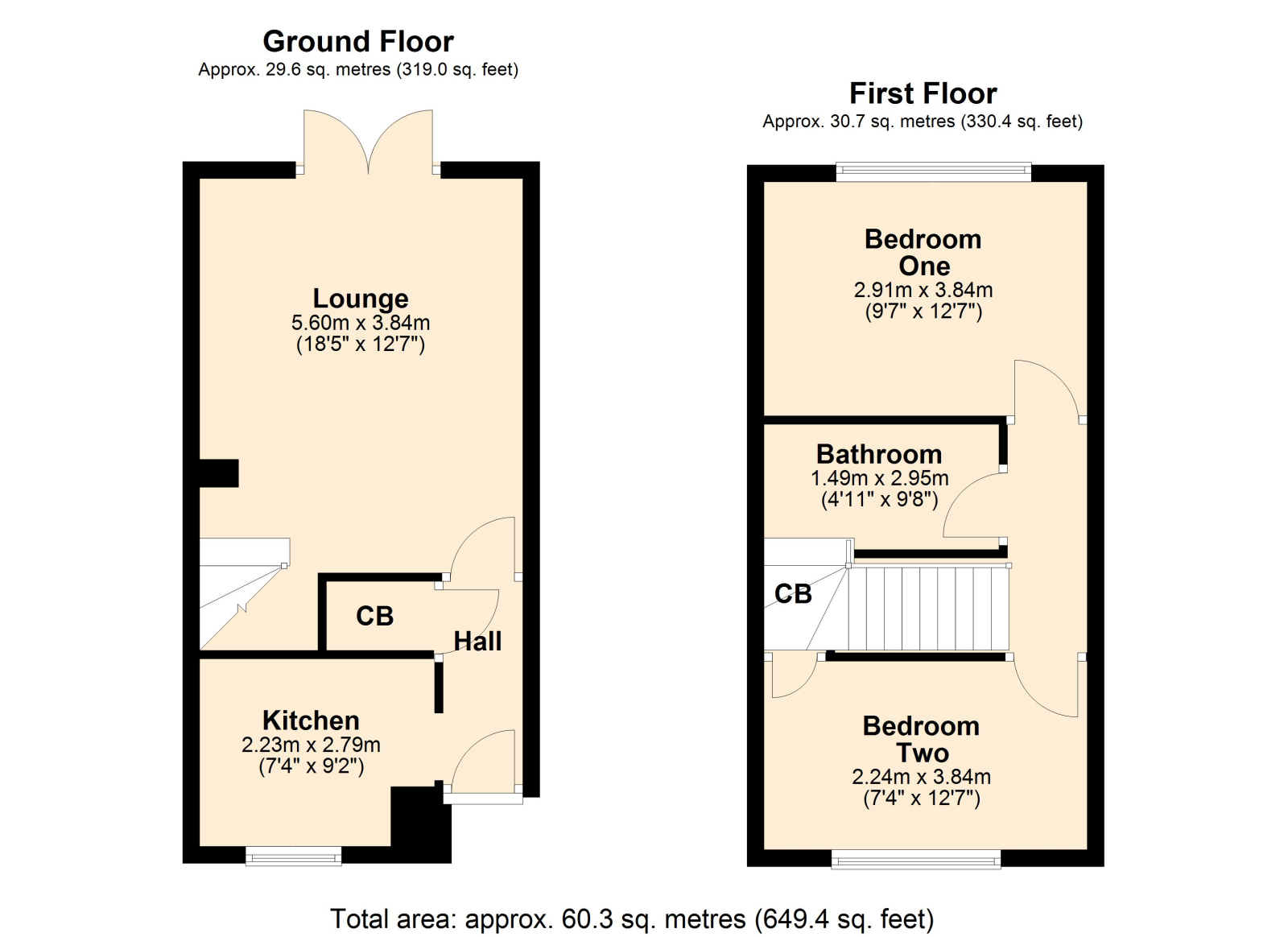 22 Cromers Close, Northway, Tewkesbury floorplan