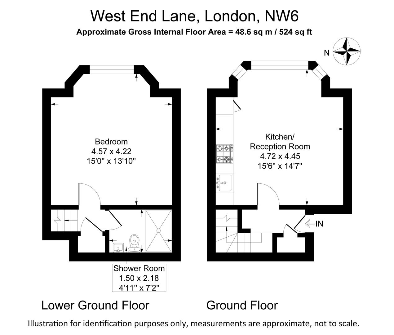 99A, West End Lane, London floorplan