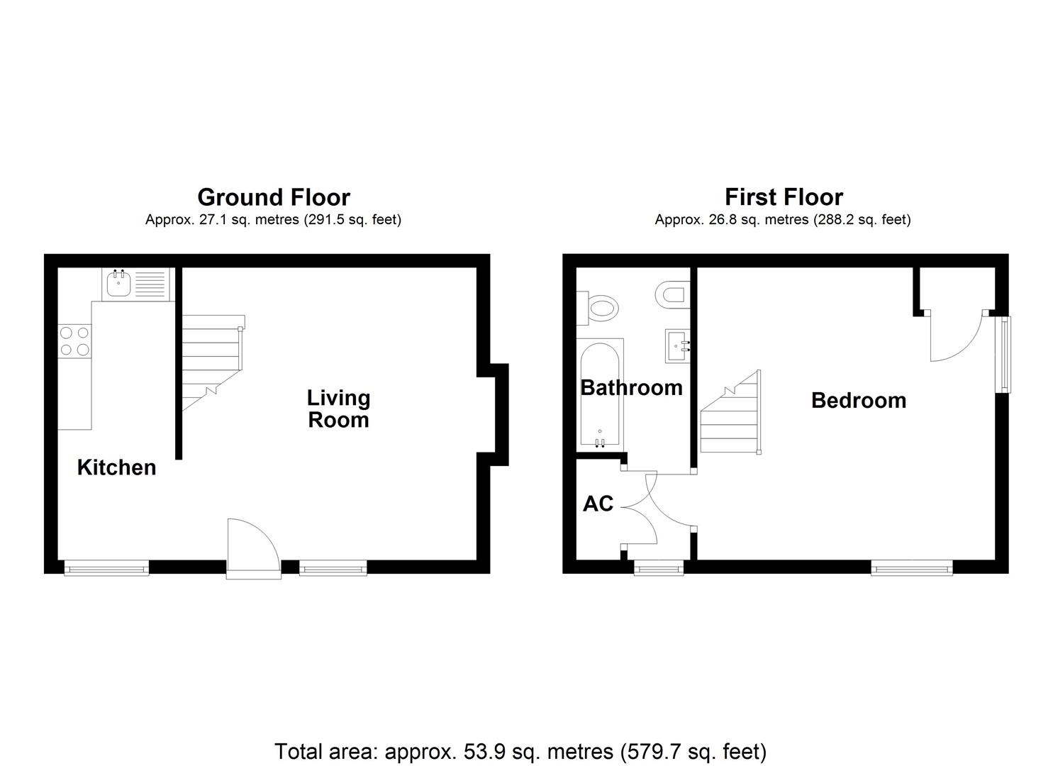65, Water Street, Kidwelly floorplan