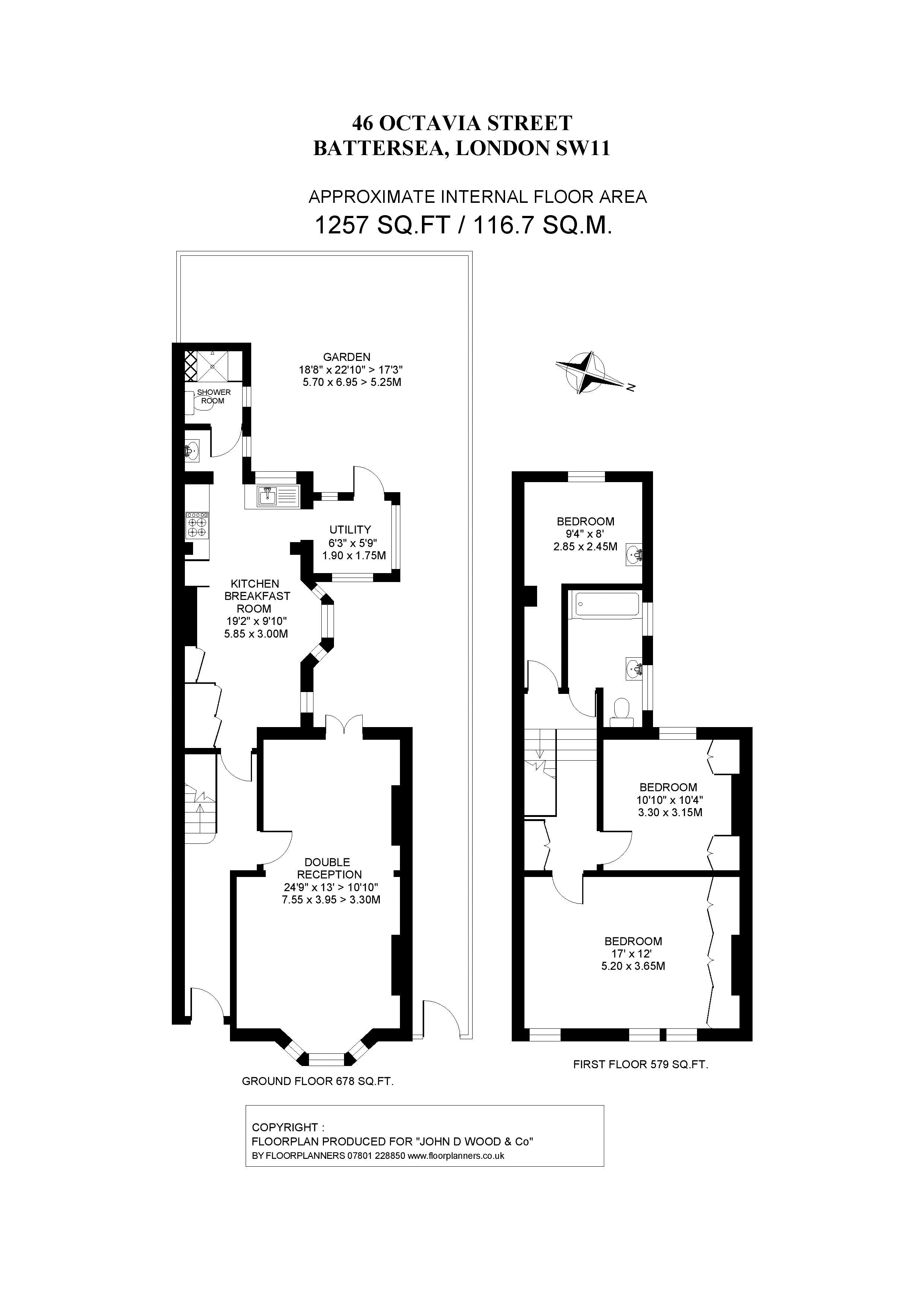 Octavia Street, London SW11, 3 bedroom semidetached house for sale