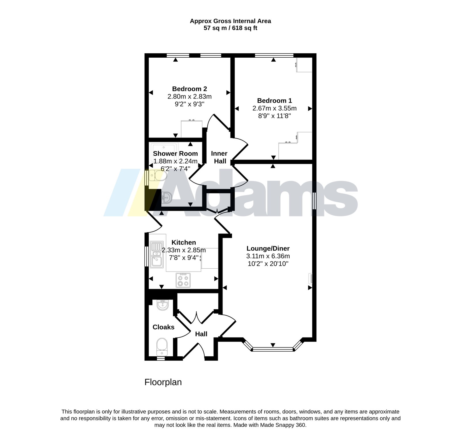 29, Burnsall Drive, Widnes floorplan