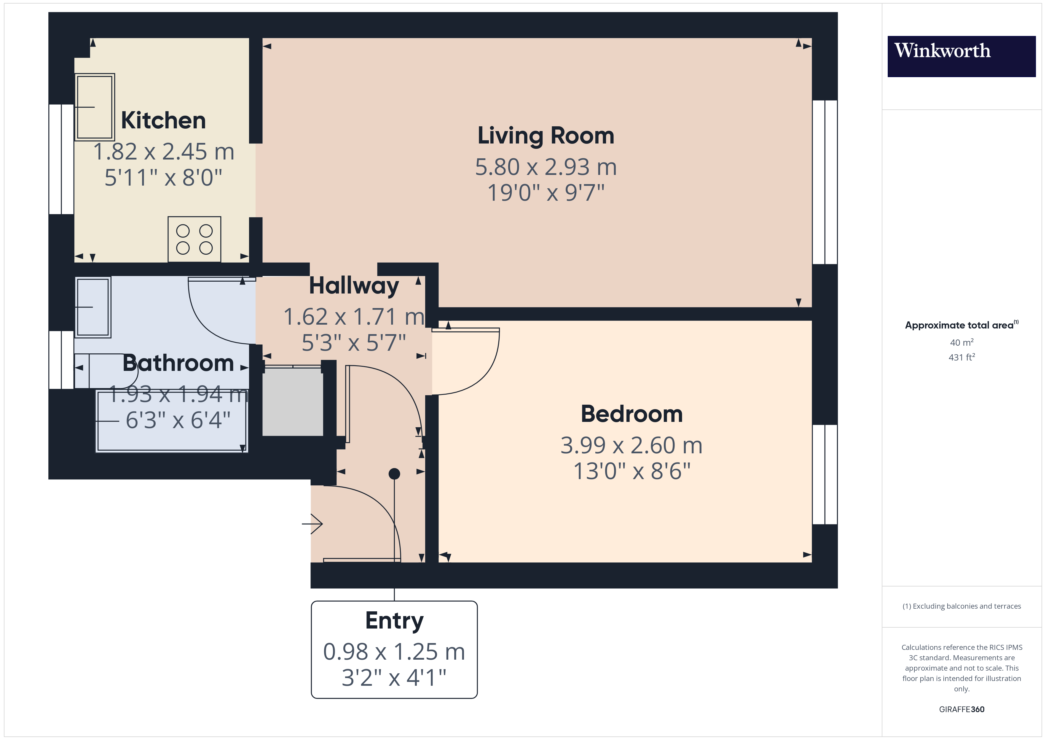 2, Cheriton Court, Berkshire floorplan