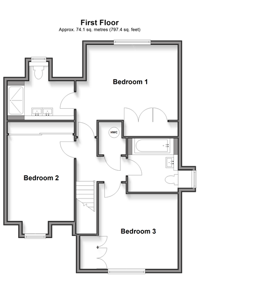 Nower Close, Epsom floorplan