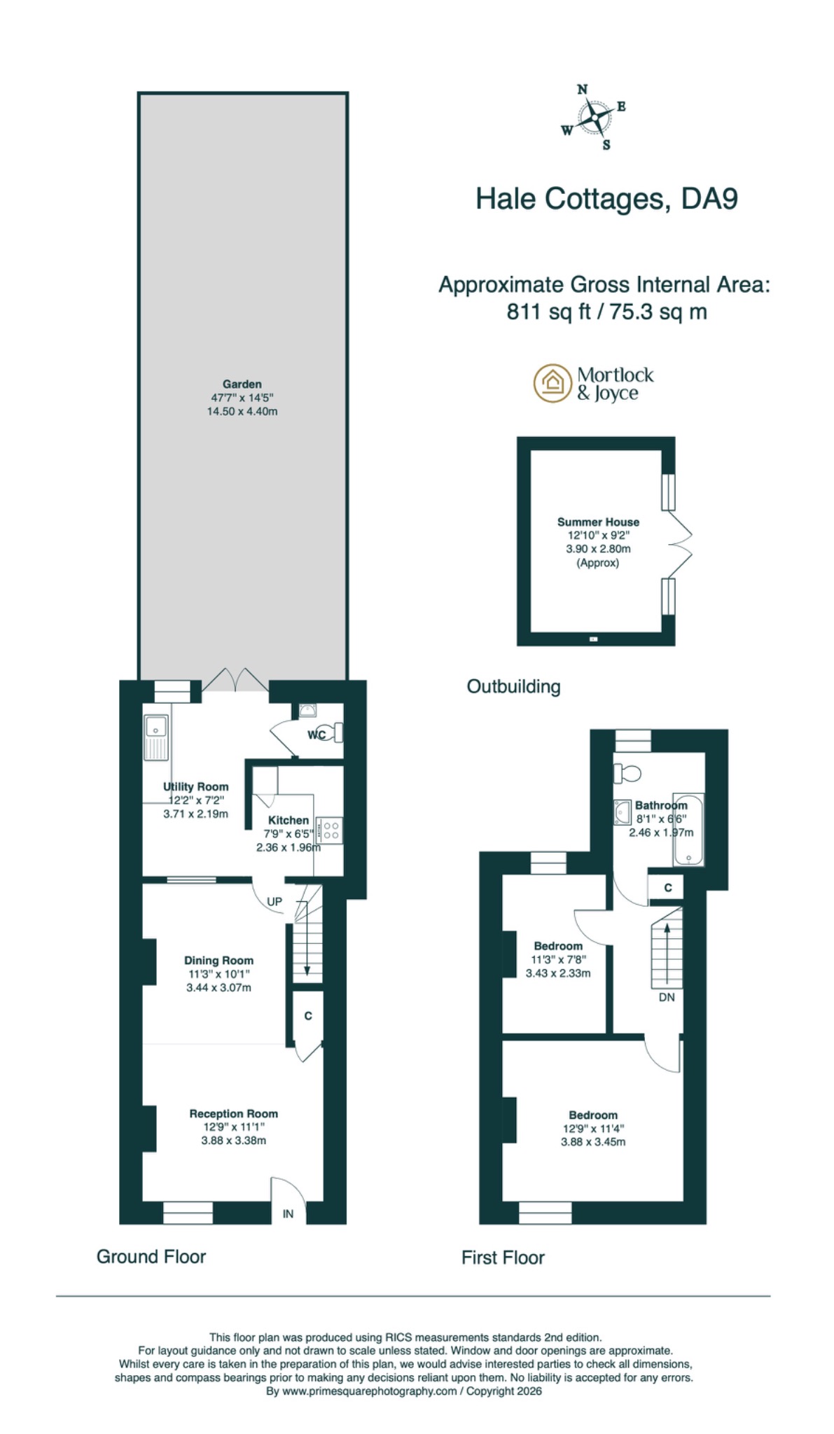 3 Hale Cottages, Knockhall Road, Kent floorplan