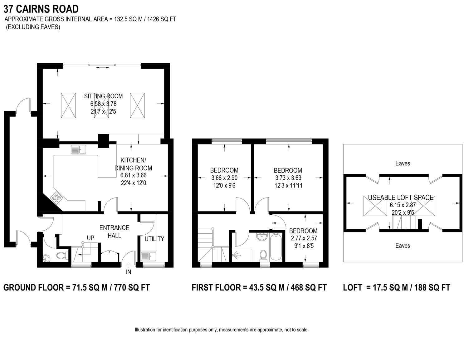 37, Cairns Road, Crosspool floorplan