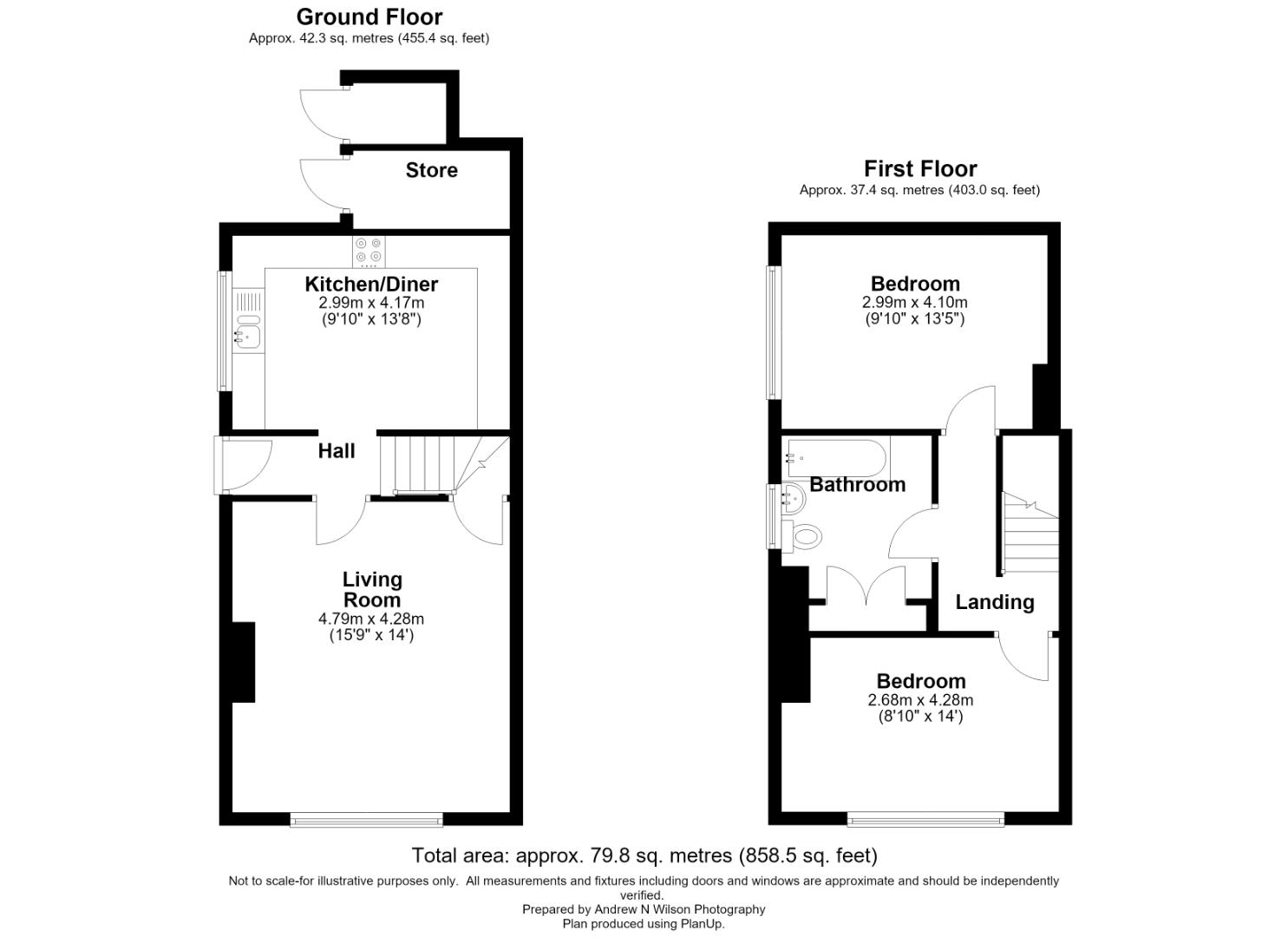 1, Station Cottages, Rice Lane, Flaxton floorplan