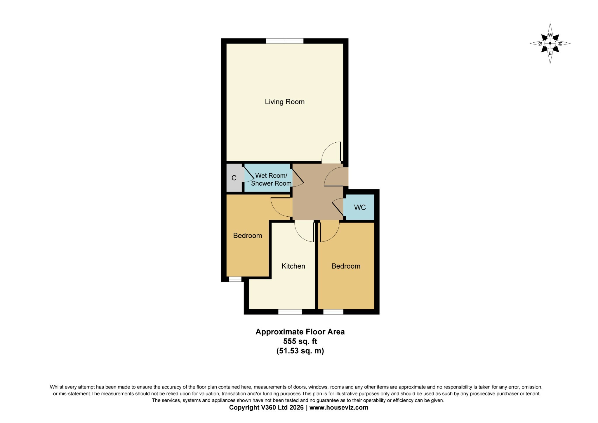 Flat 2/2, 33 Trafalgar Street, Greenock PA15 4LZ floorplan