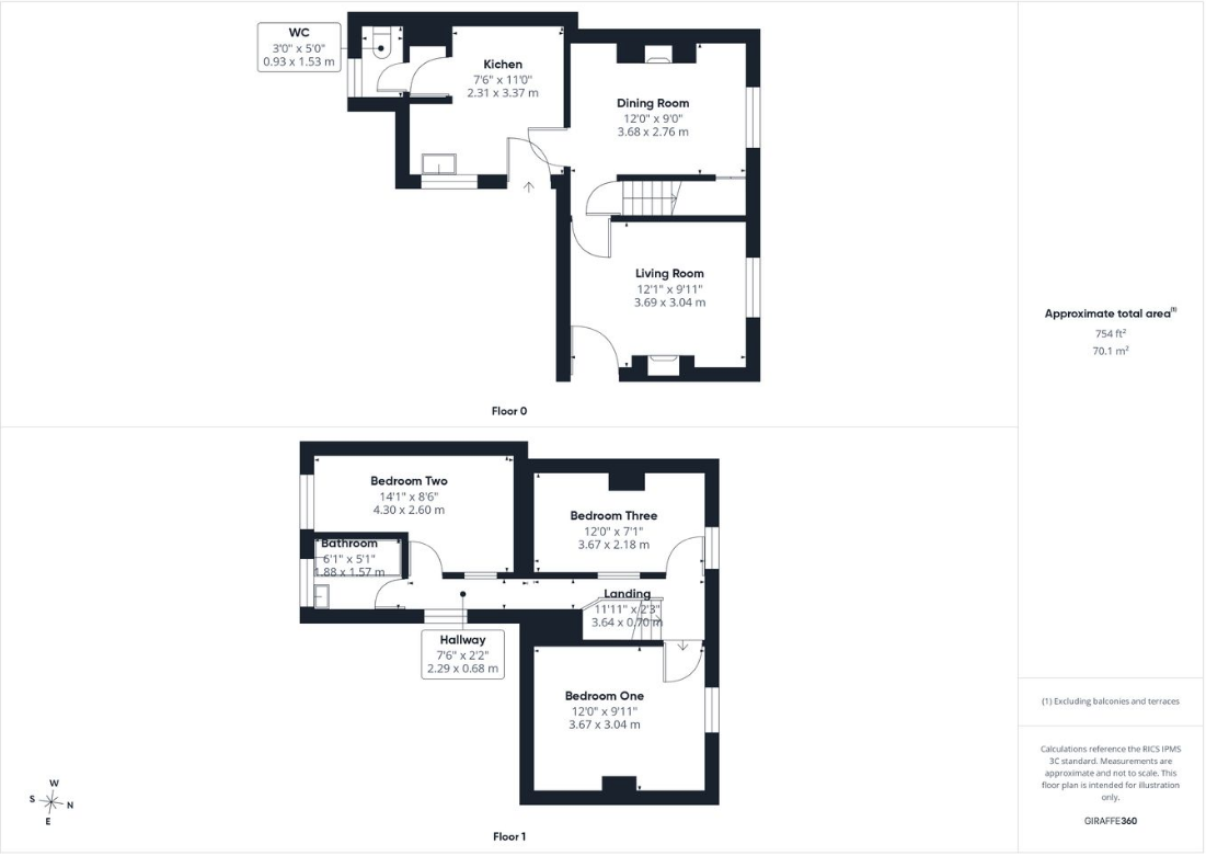 Rose Cottage, Weston Road, Newark floorplan