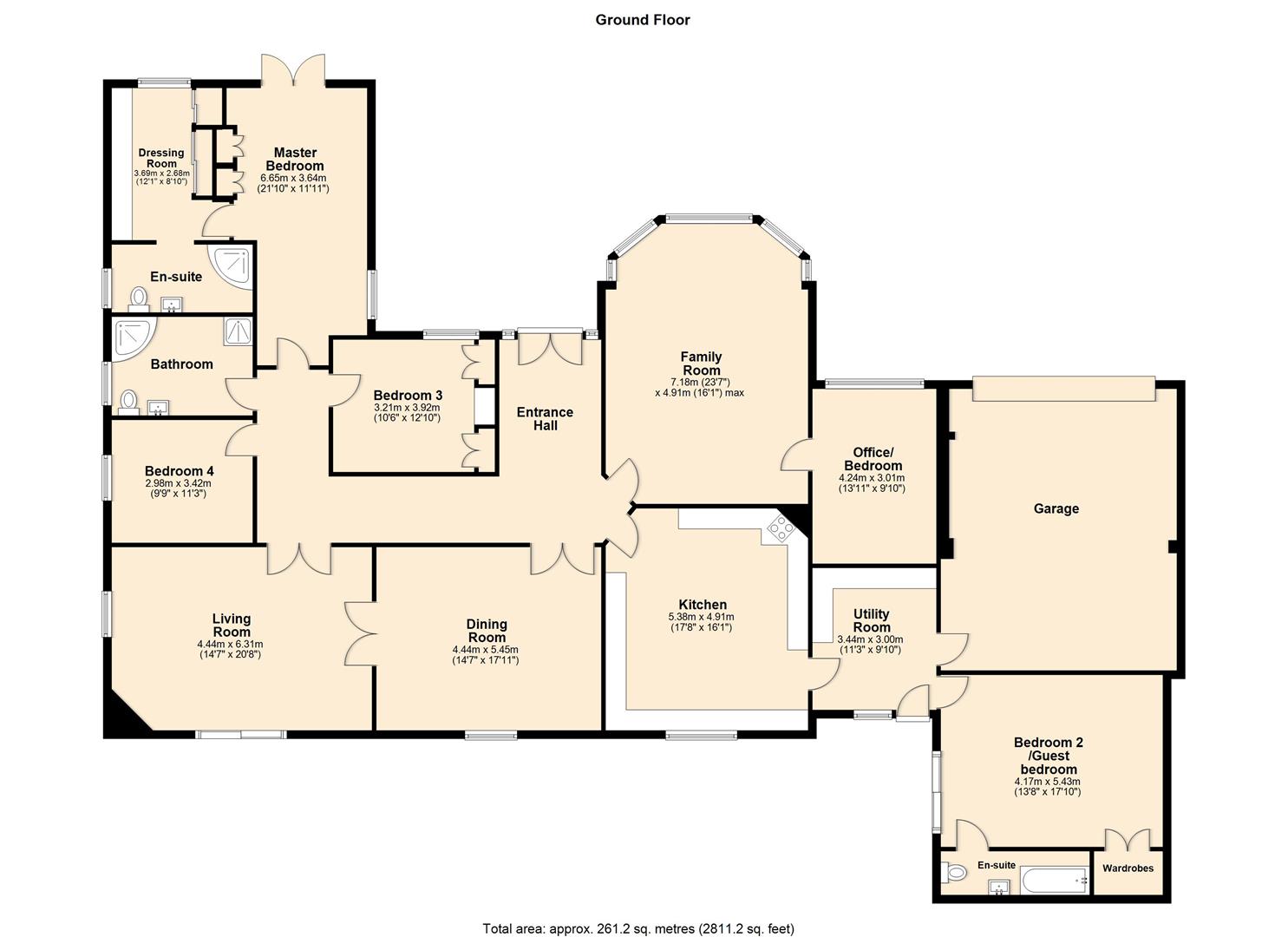Elm Lodge, Elm Garth, Roos floorplan