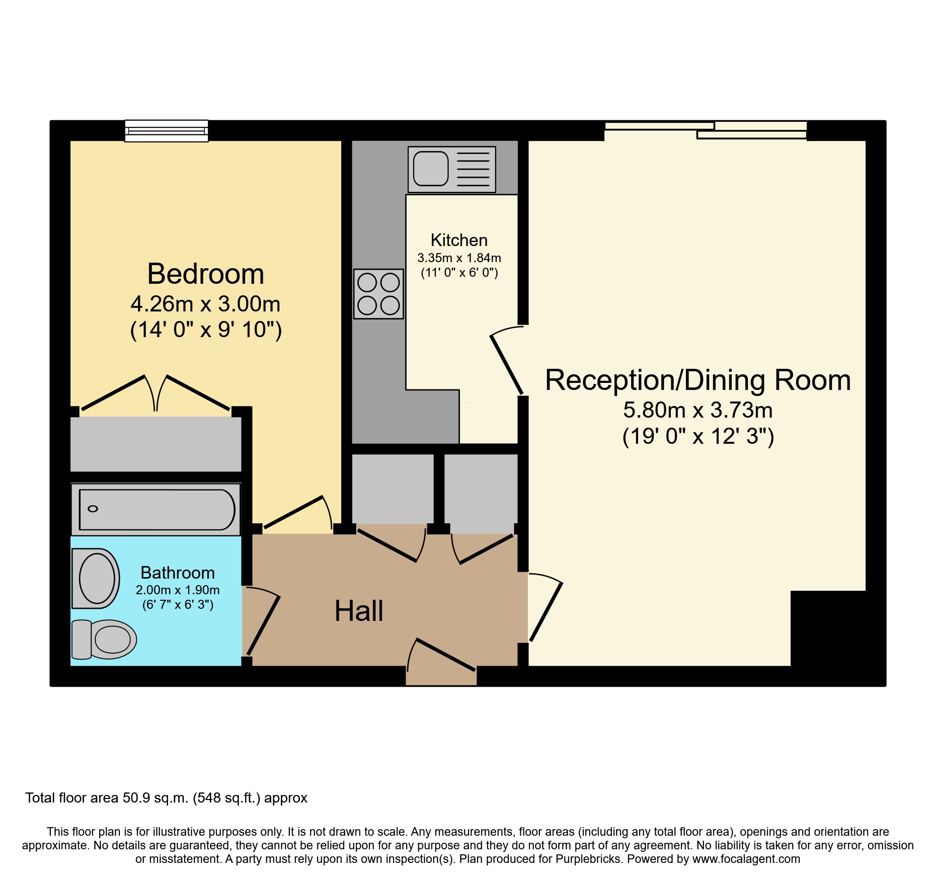 81, Cobham Close, Enfield floorplan