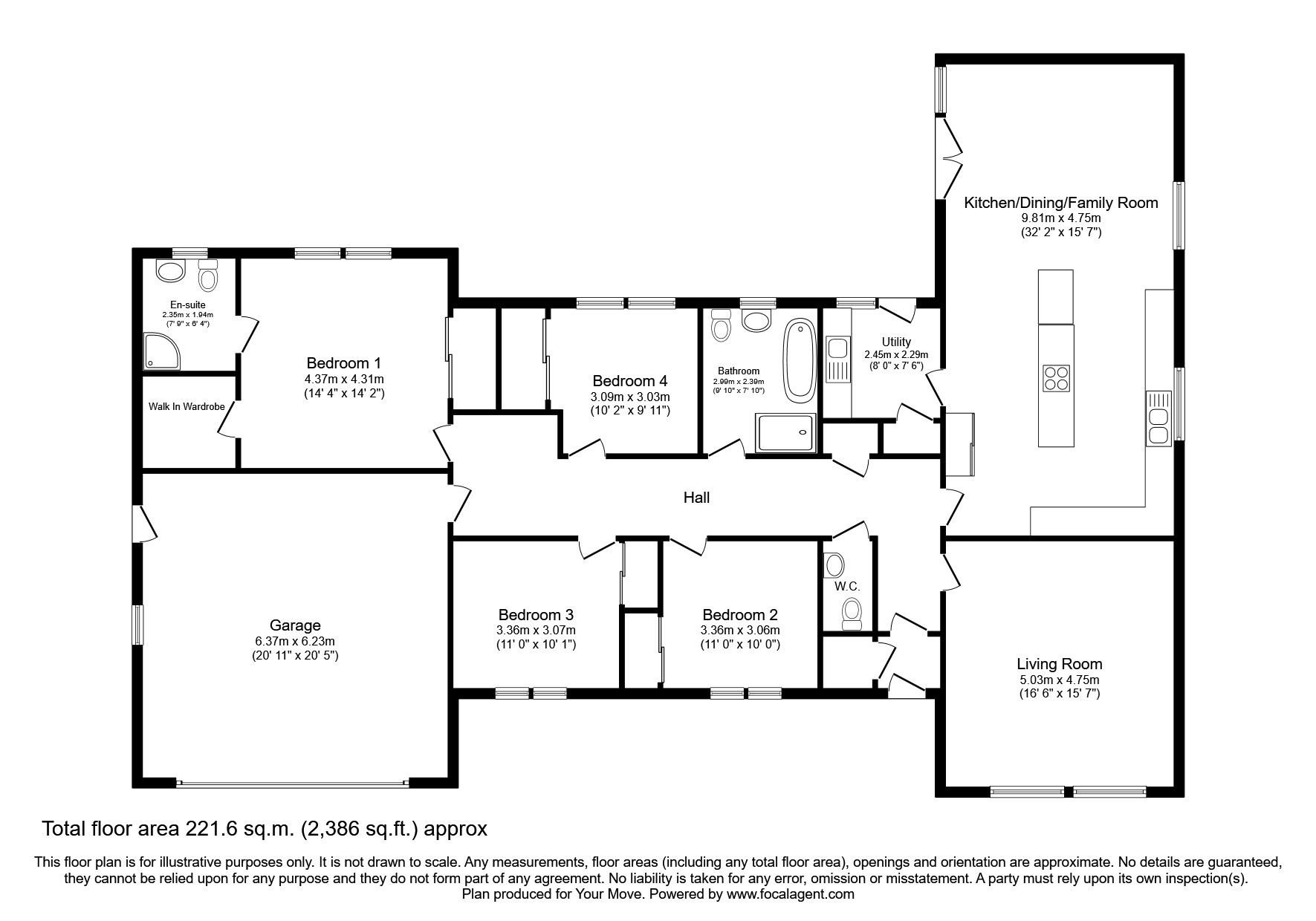 Blackstob Way, Kinloss, Forres, Moray IV36, 4 bedroom bungalow for sale