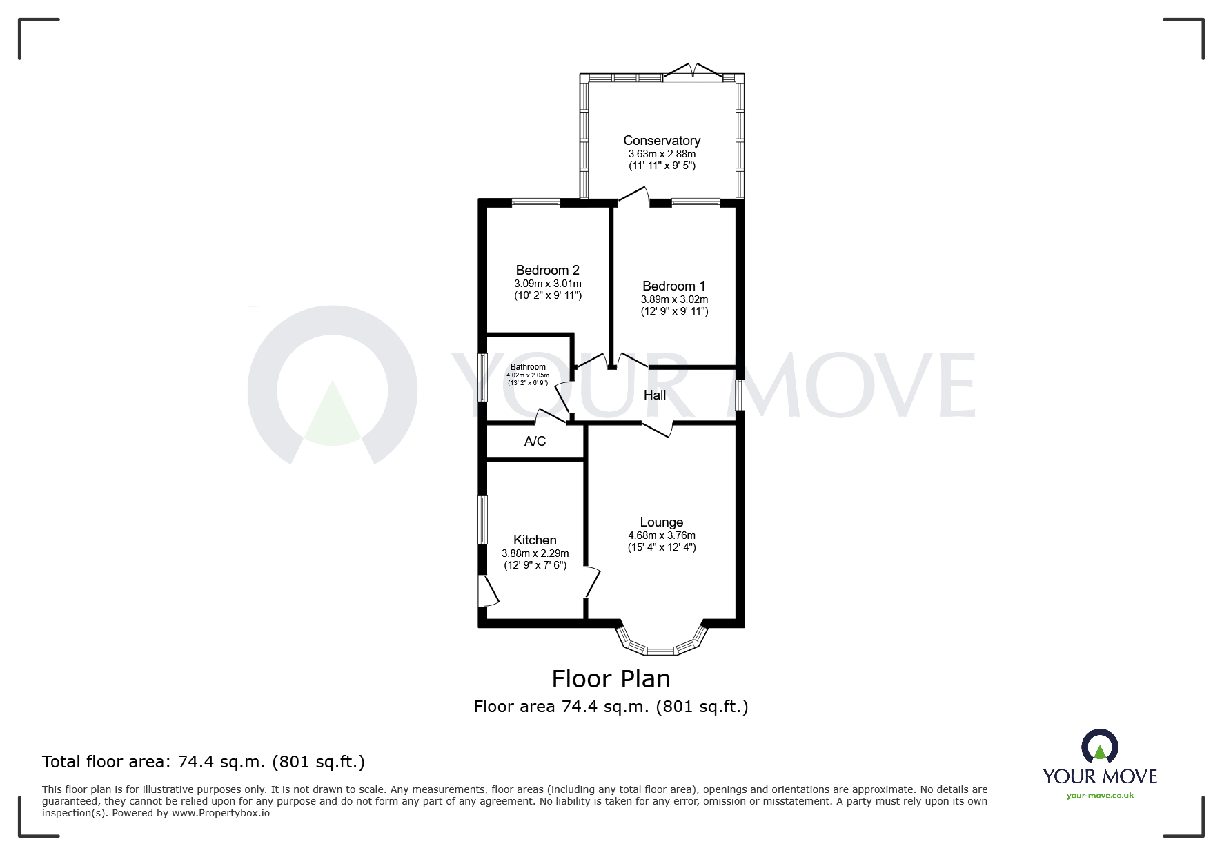 52, Smeath Road, Nottingham floorplan