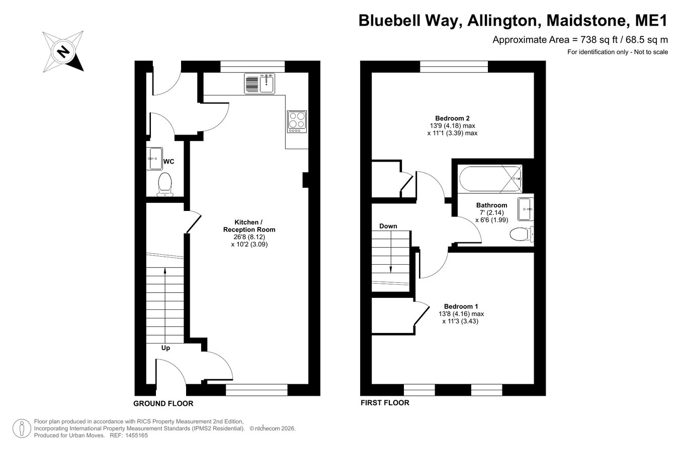 Six, Bluebell Way, Maidstone floorplan