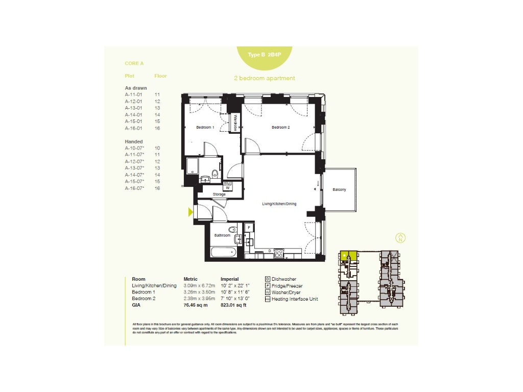 Plot A-10-07, Wembley Way, Flat 101, 17 Rutherford Way, Wembley Park, Ha9, Wembley floorplan