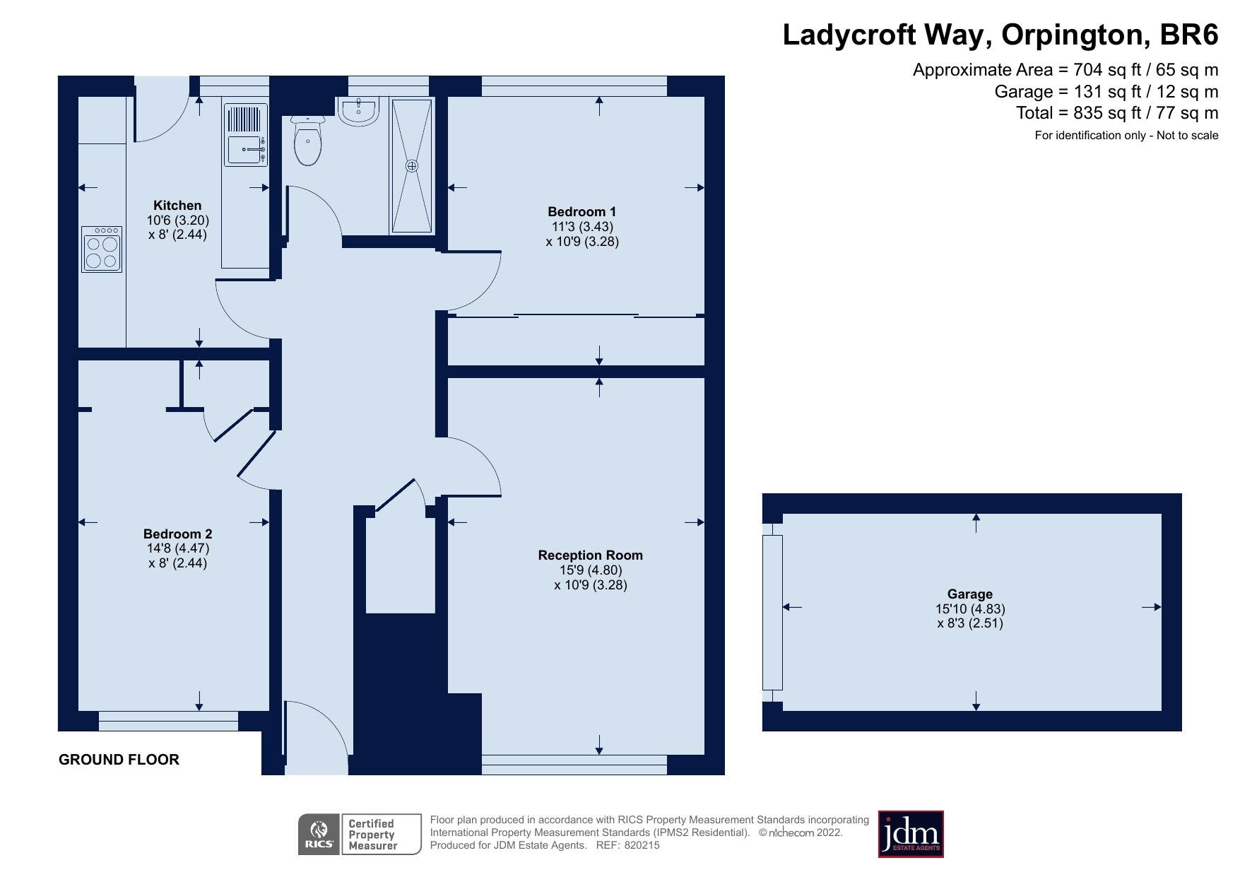 Ladycroft Way, Farnborough Village, Orpington, Kent BR6, 2 bedroom