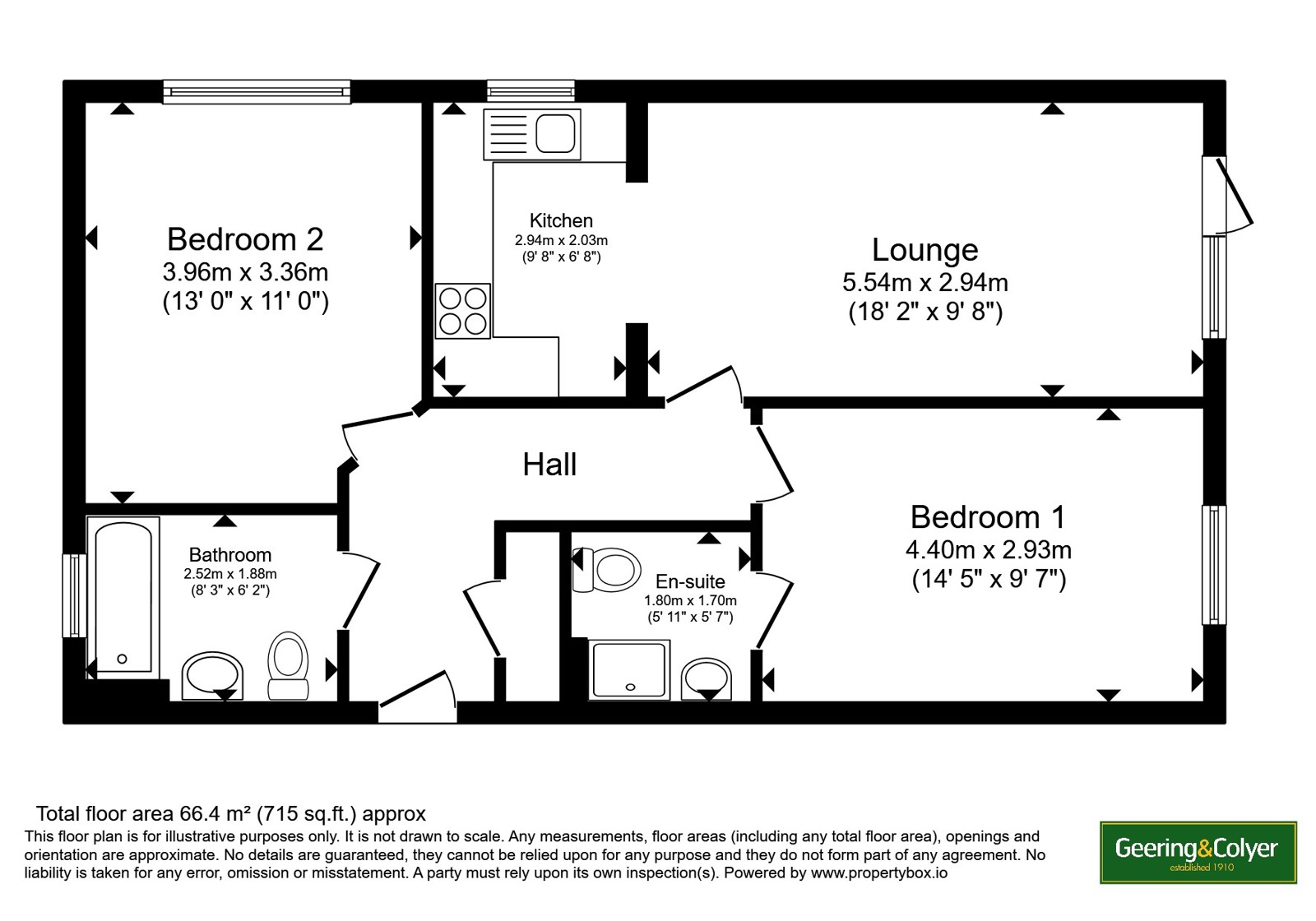 Flat 2, 32, Heath Wood Drive, Kent floorplan