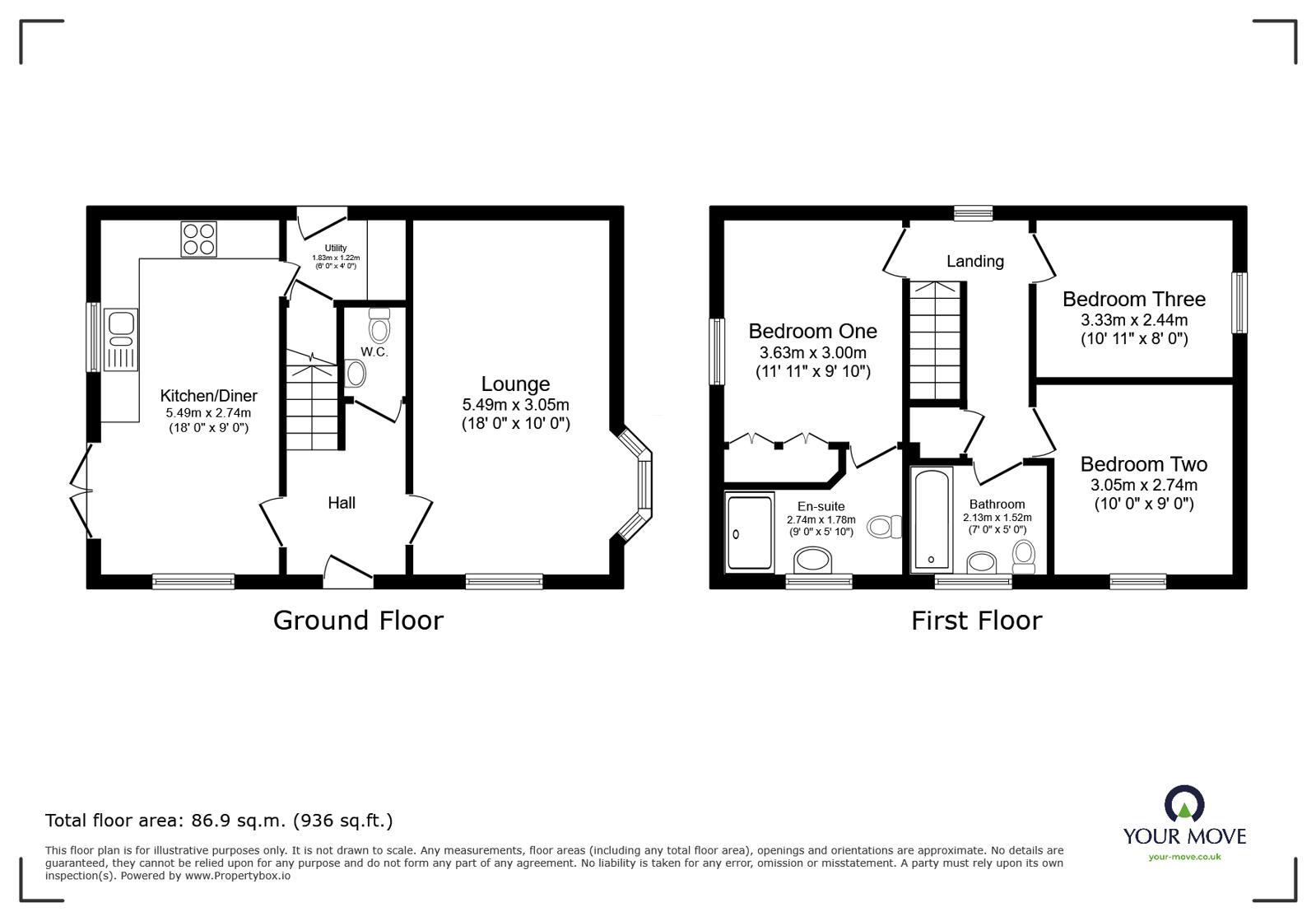 36, Usherwood Way, Coalville floorplan