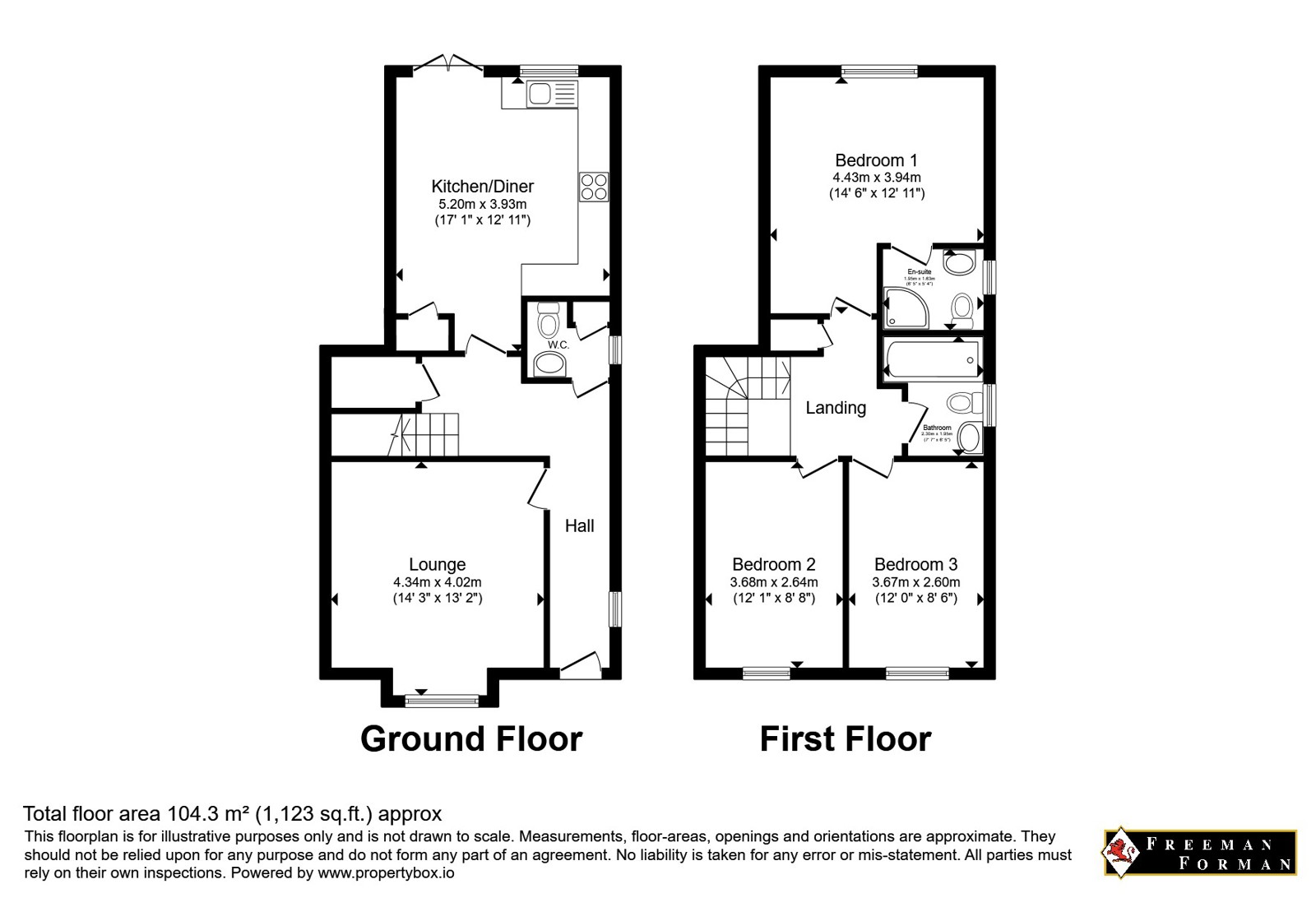 2, Davis Mews, Hawkhurst floorplan