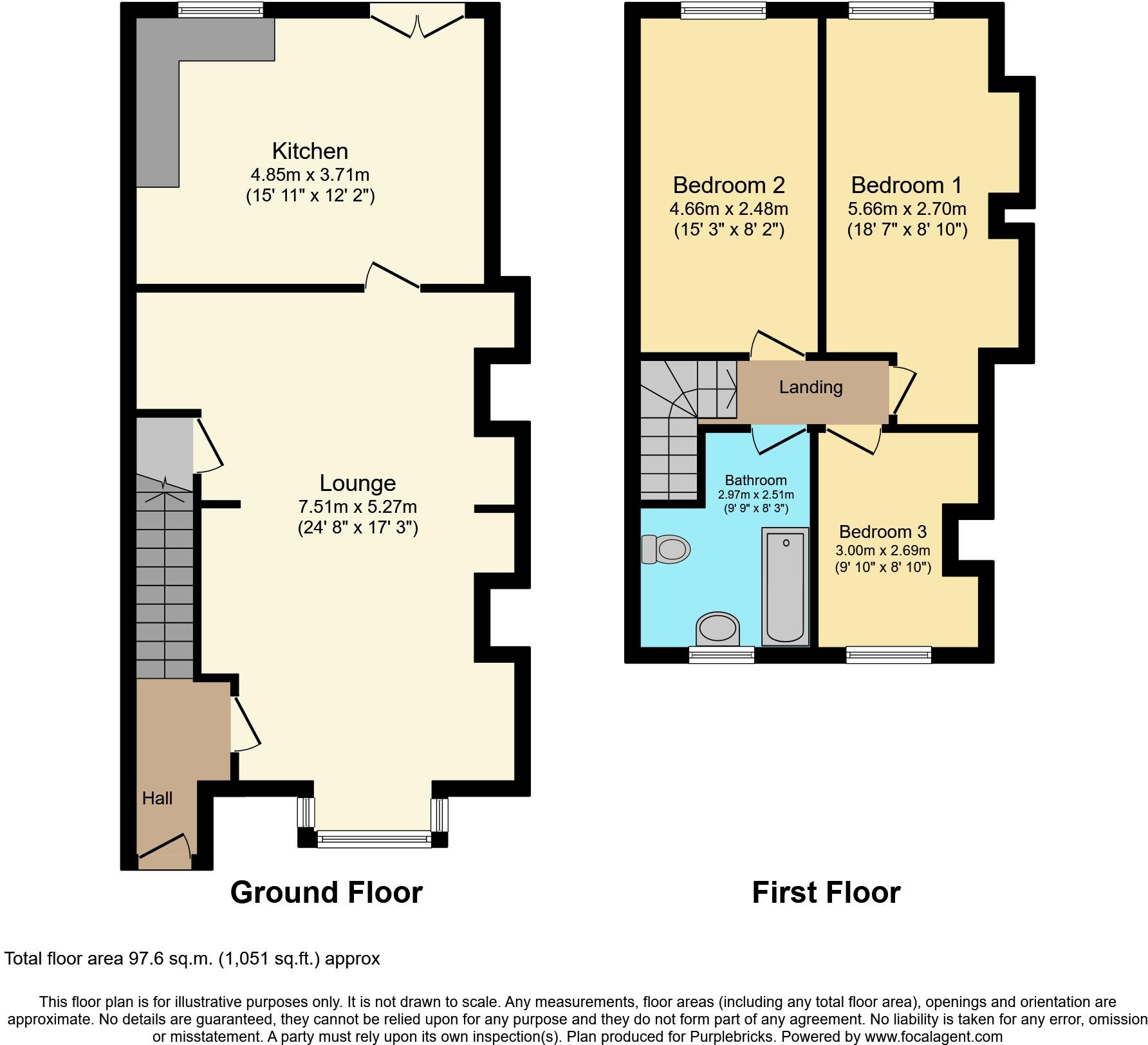 164, Little Shaw Lane, Markfield floorplan