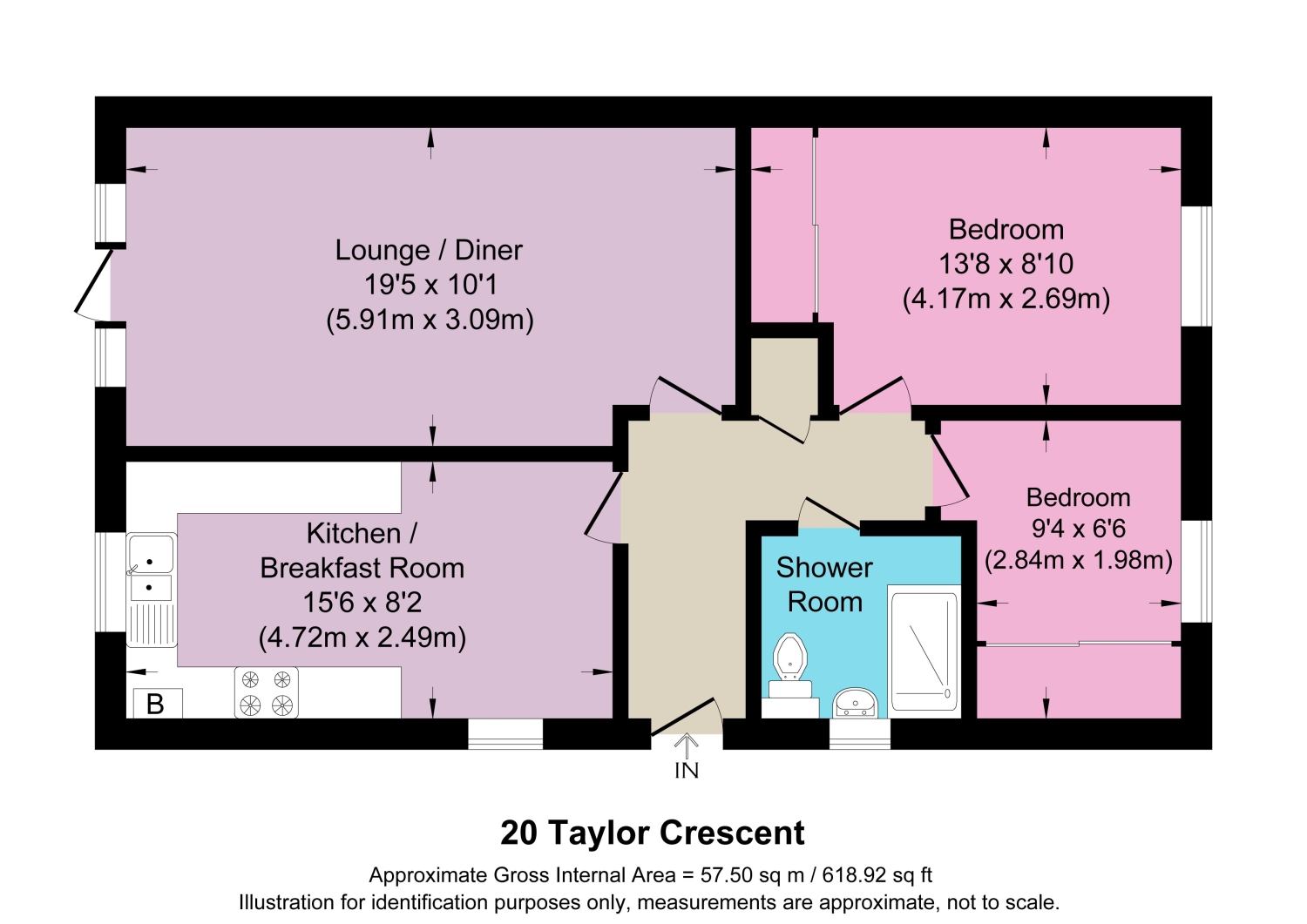 20, Taylor Crescent, Bideford floorplan