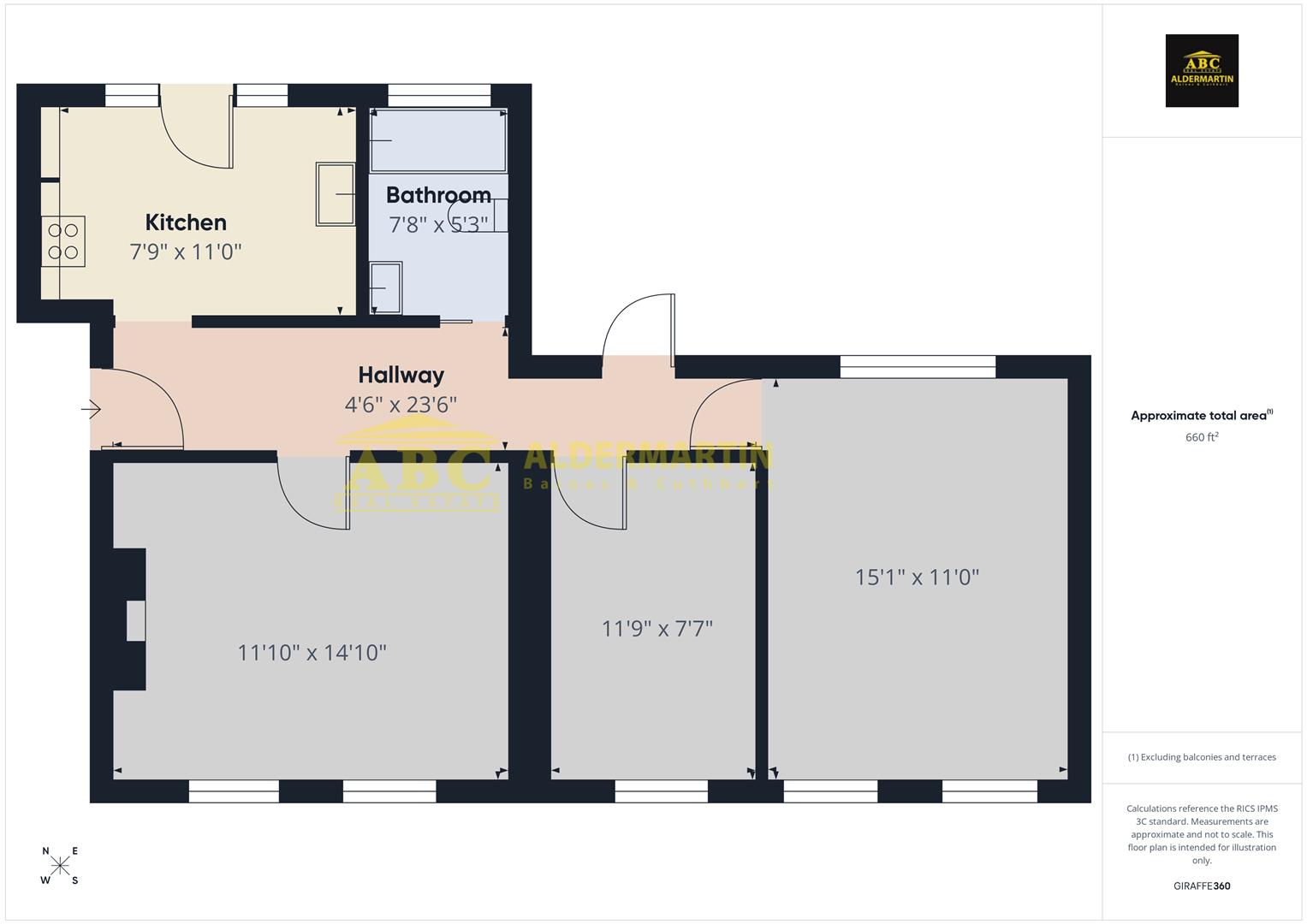 2 Promenade Mansions, The Promenade, Edgware floorplan