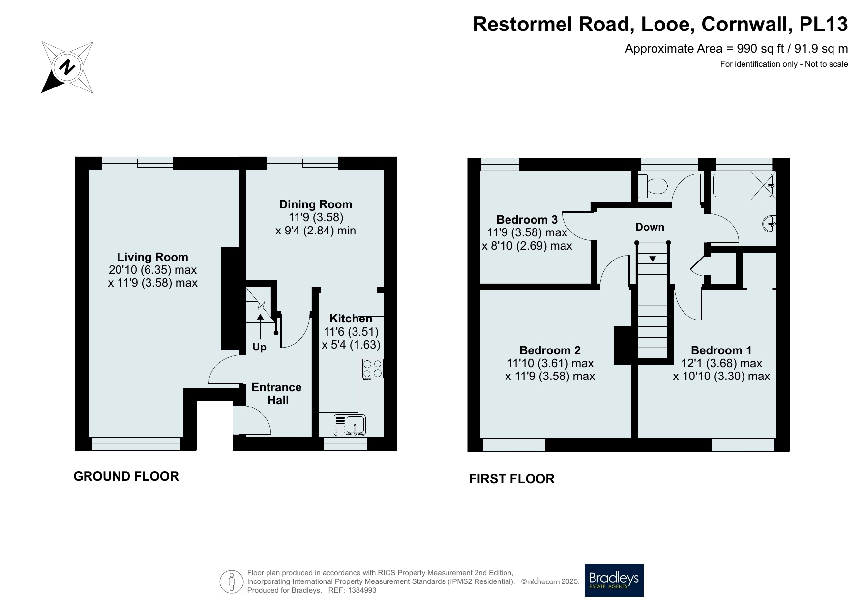 9 Restormel Road, Looe Cornwall, Cornwall floorplan