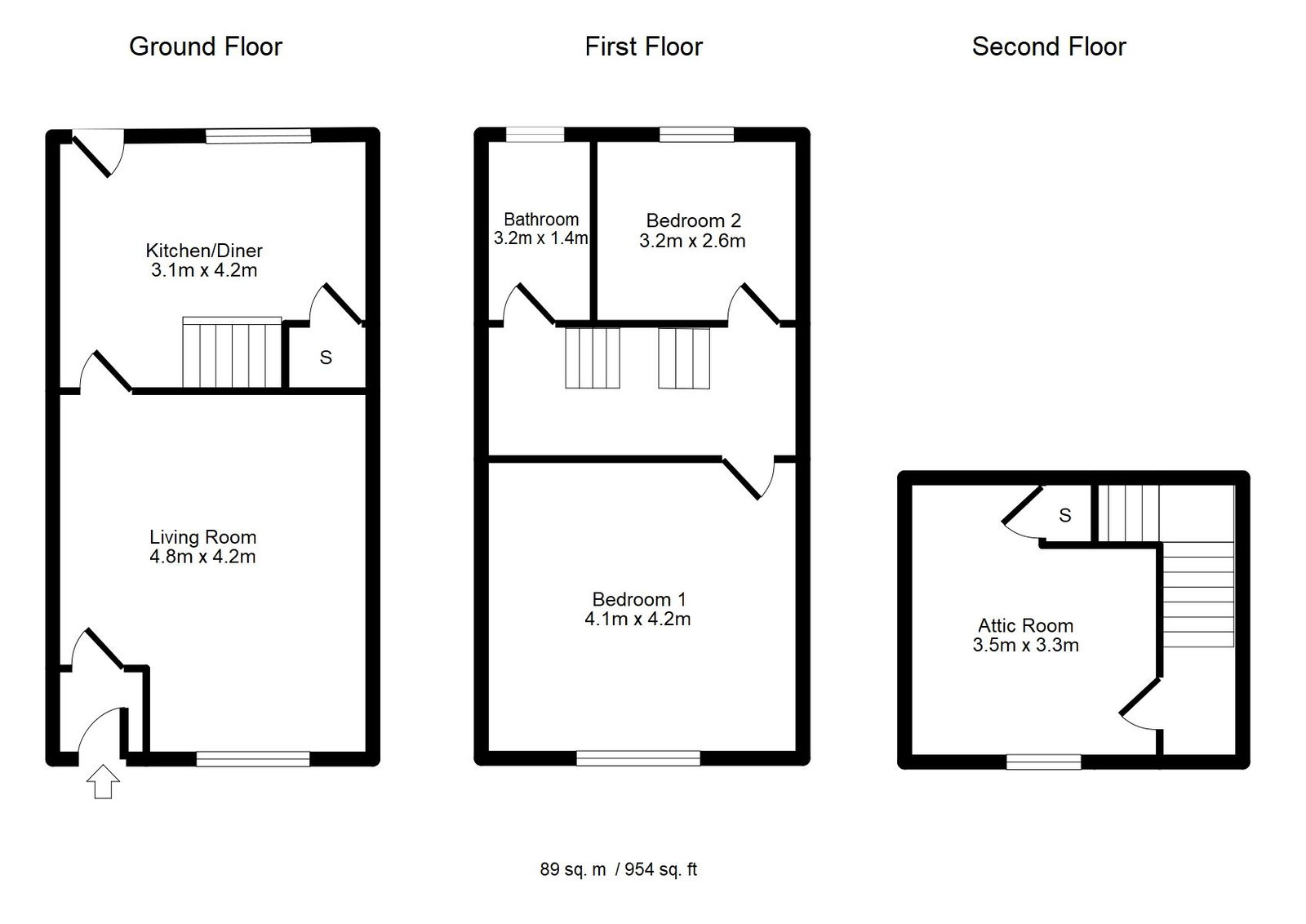 84, Wood Street, Bury floorplan