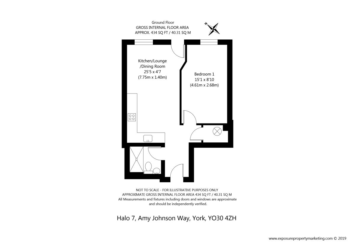 1 Bedrooms Flat for sale in Amy Johnson Way, Clifton Moor, York YO30