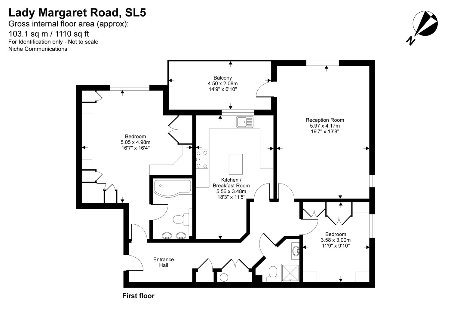 Flat 7,, Clareways, Sunningdale floorplan