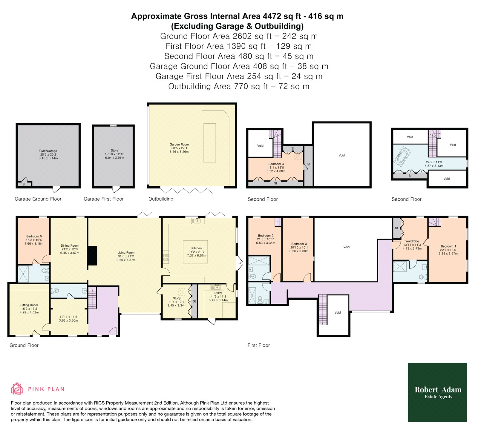 Old Oak Barn,, Burnt Farm Ride, Goffs Oak floorplan