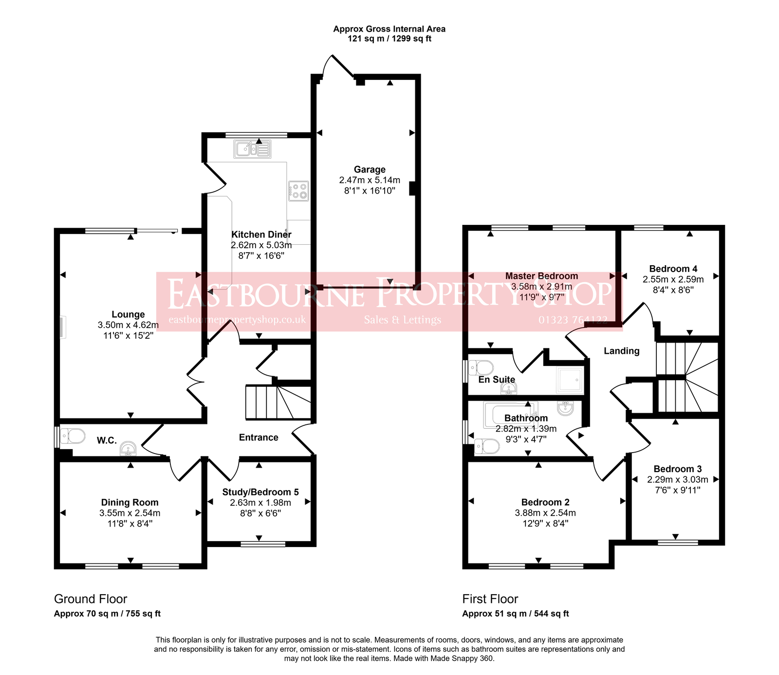 14, Ditchling Close, Eastbourne floorplan