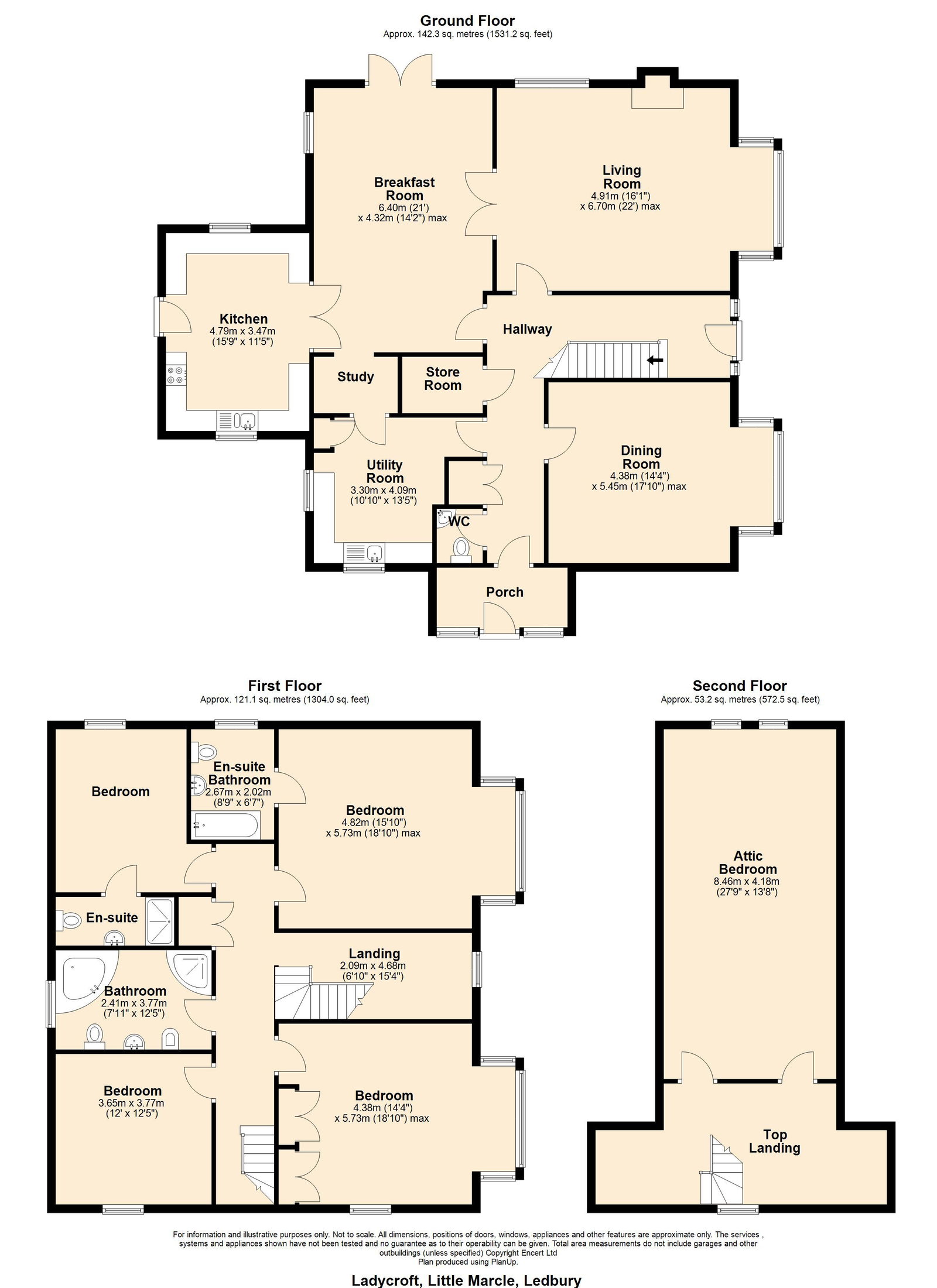 Lady Croft, Ledbury floorplan