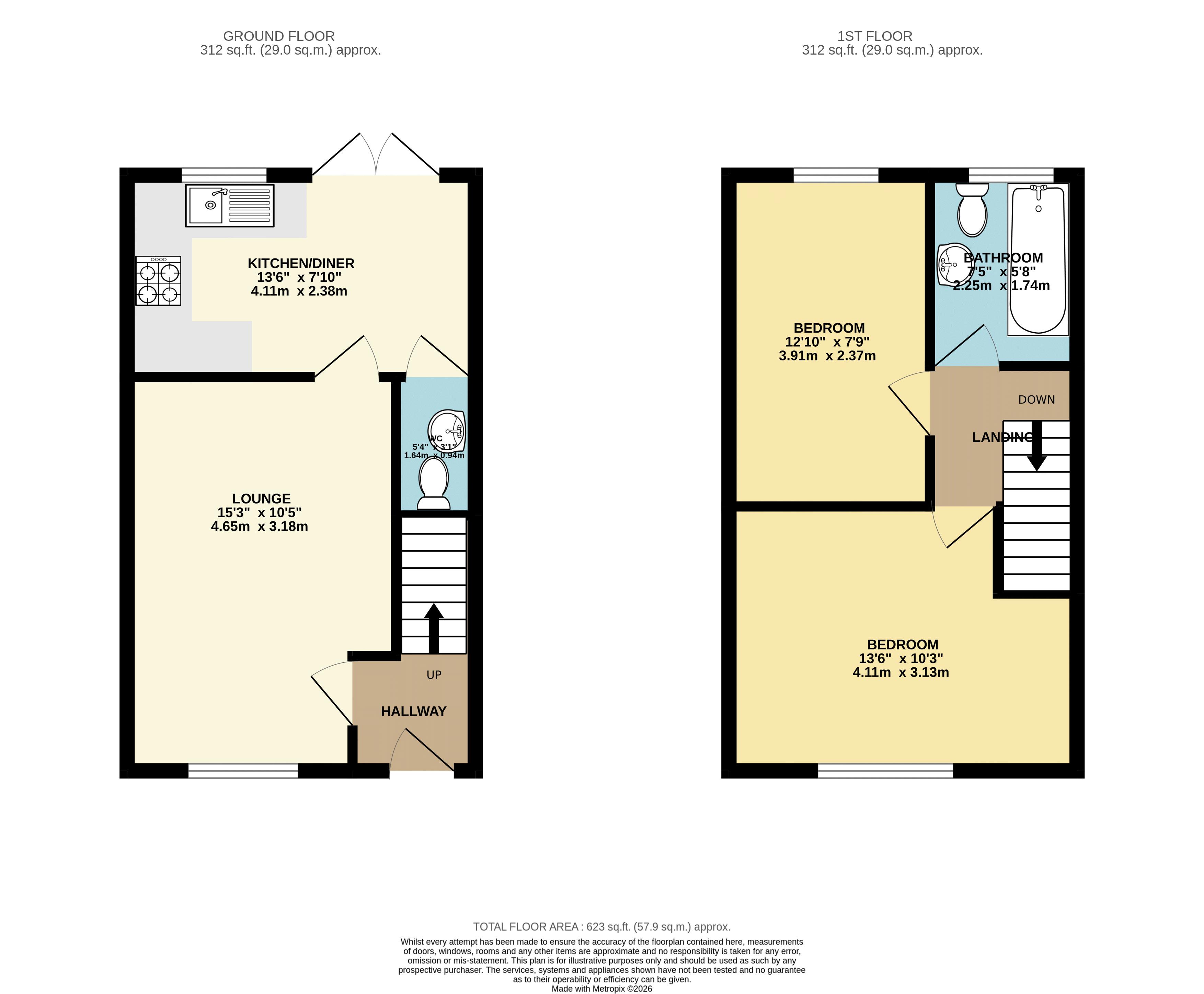 11, Jersey Place, Immingham floorplan