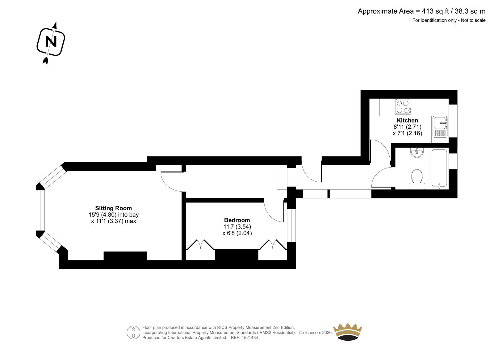 Flat 4 Lancing House, 36, Salisbury Road, West Sussex floorplan