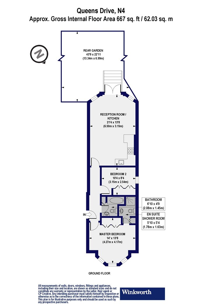 2 Bedrooms Flat for sale in Queens Drive, Finsbury Park N4