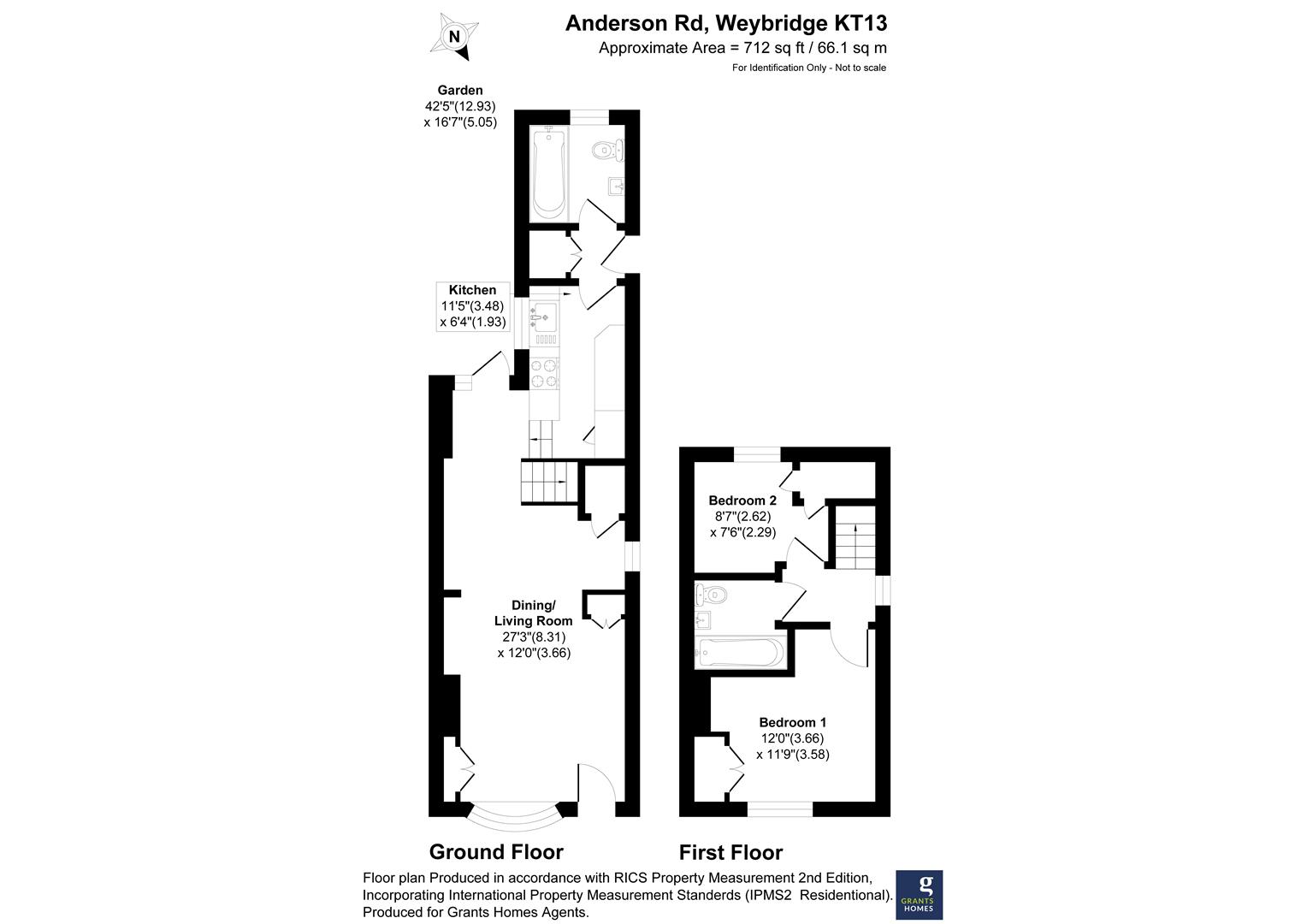 23, Anderson Road, Weybridge floorplan