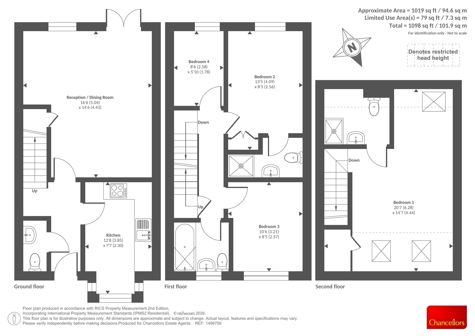 38, Swordsmans Road, Camberley floorplan