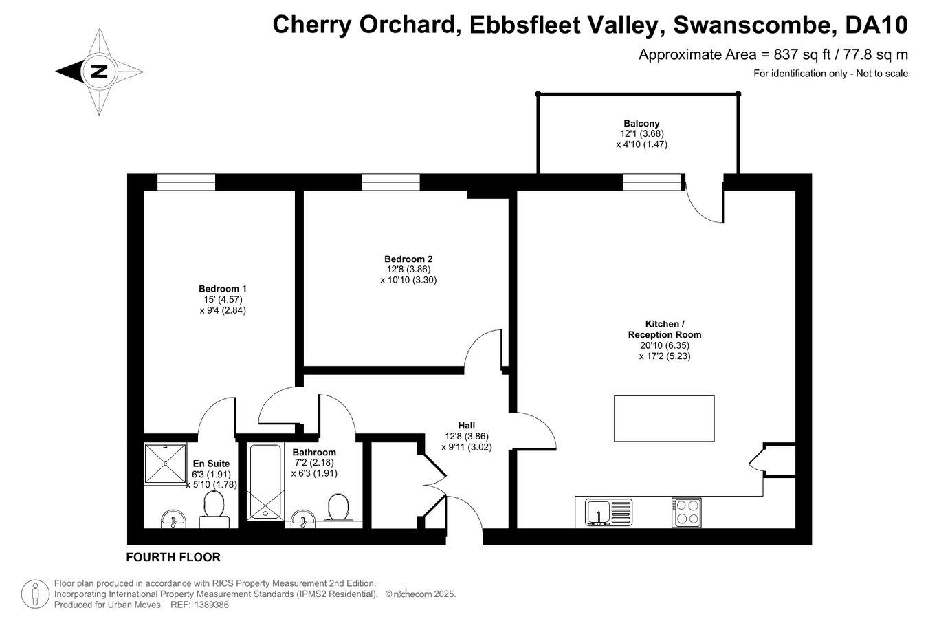 Flat Twenty Eight, Aragon House, Ebbsfleet Valley floorplan