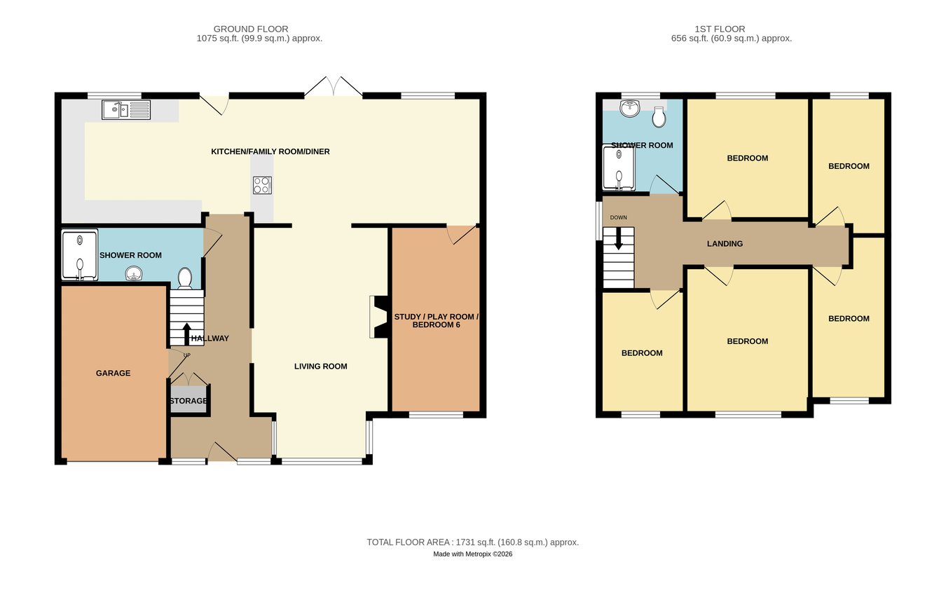 55, Shakespeare Avenue, Rayleigh floorplan