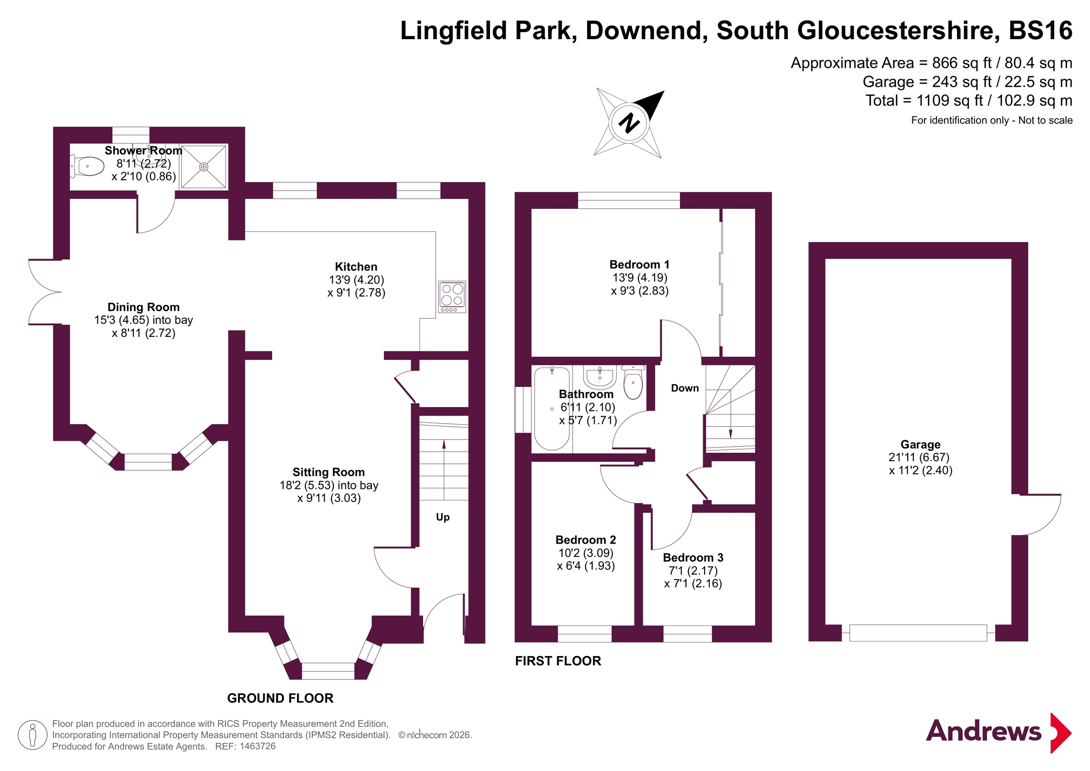 33, Lingfield Park, South Gloucestershire floorplan