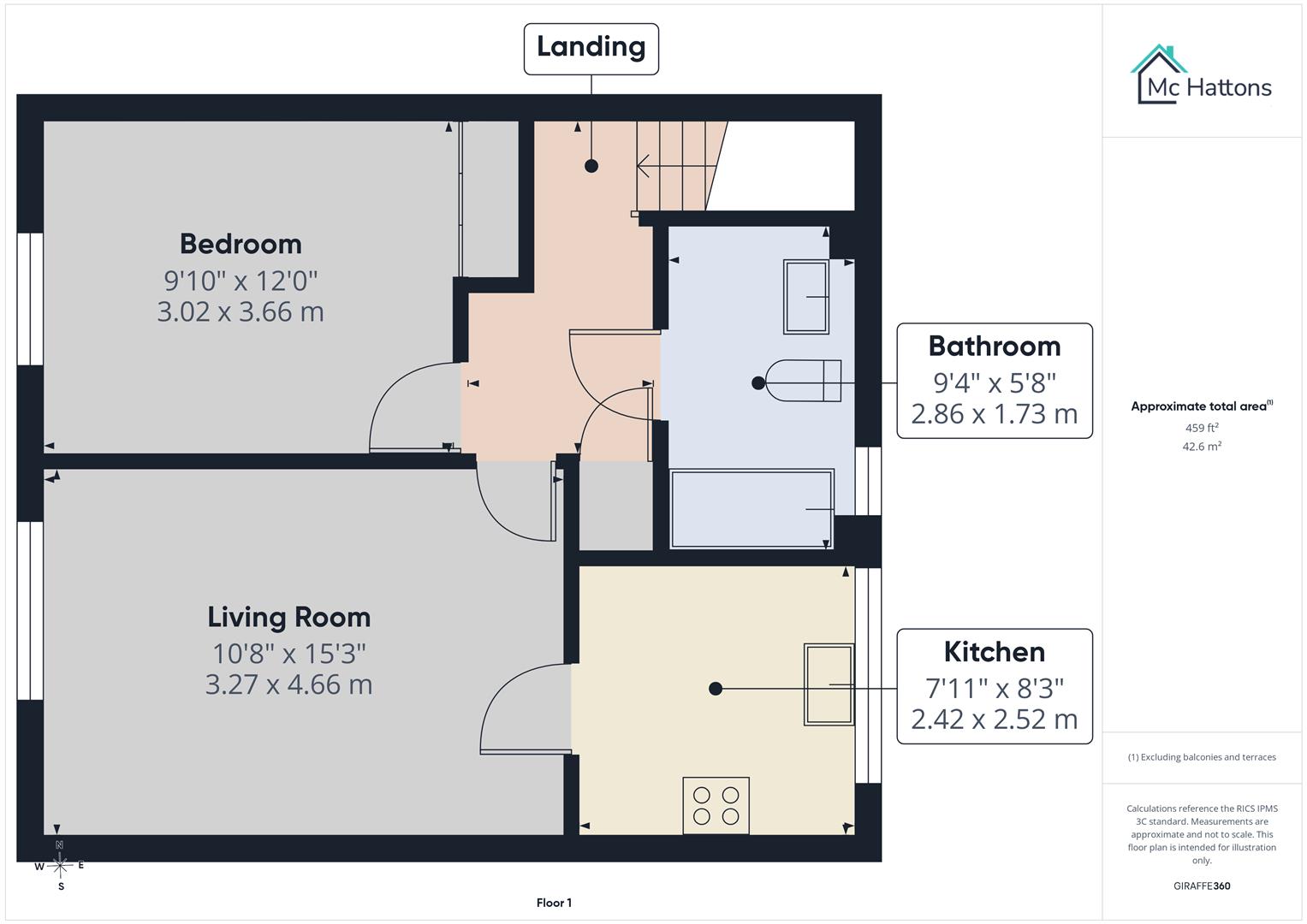 26, Seabank Court, Porthcawl floorplan